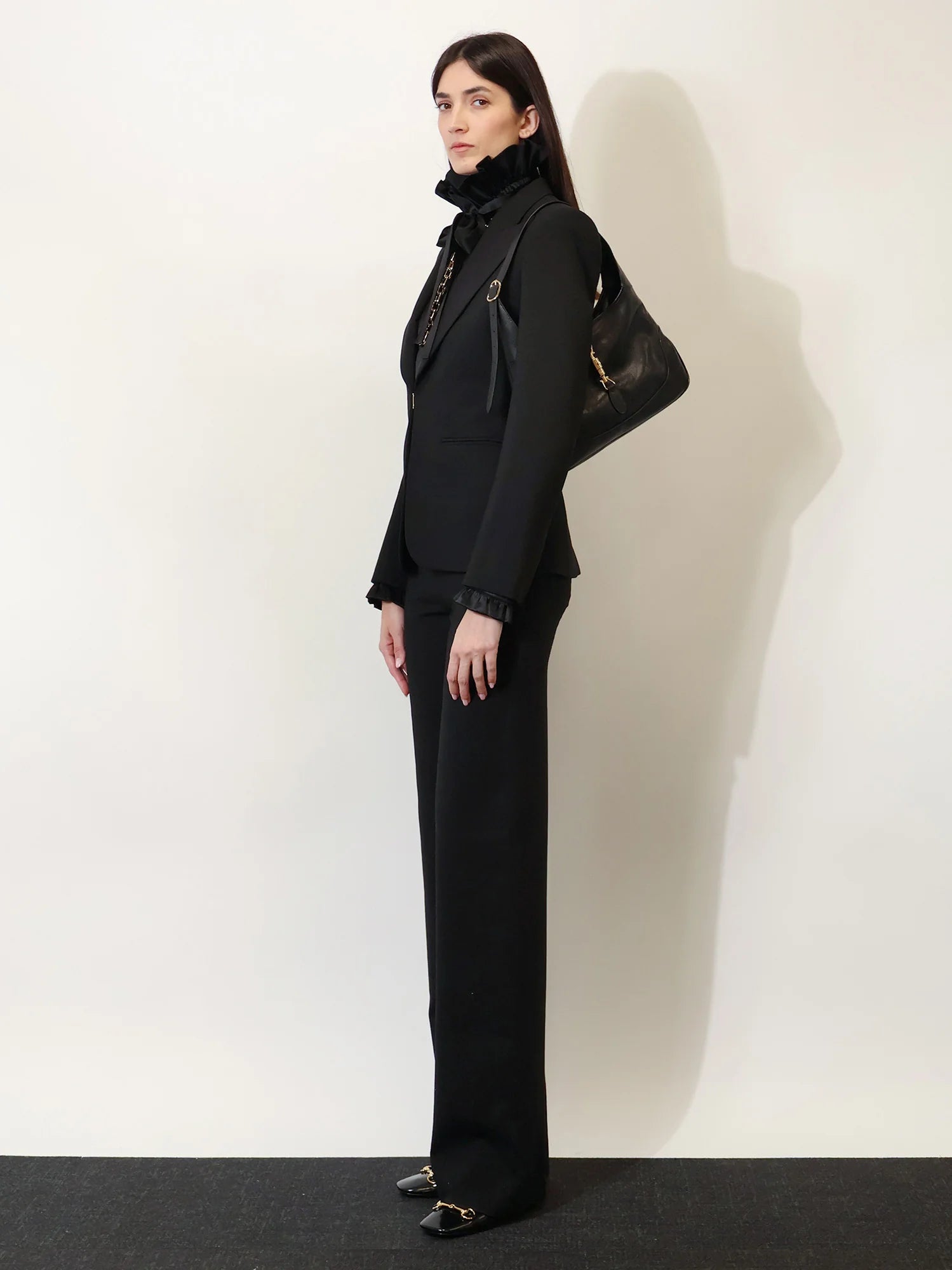 Jackie 1961 hammered leather shoulder bag