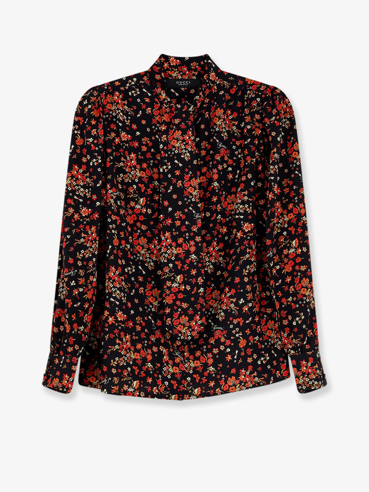 Printed silk shirt