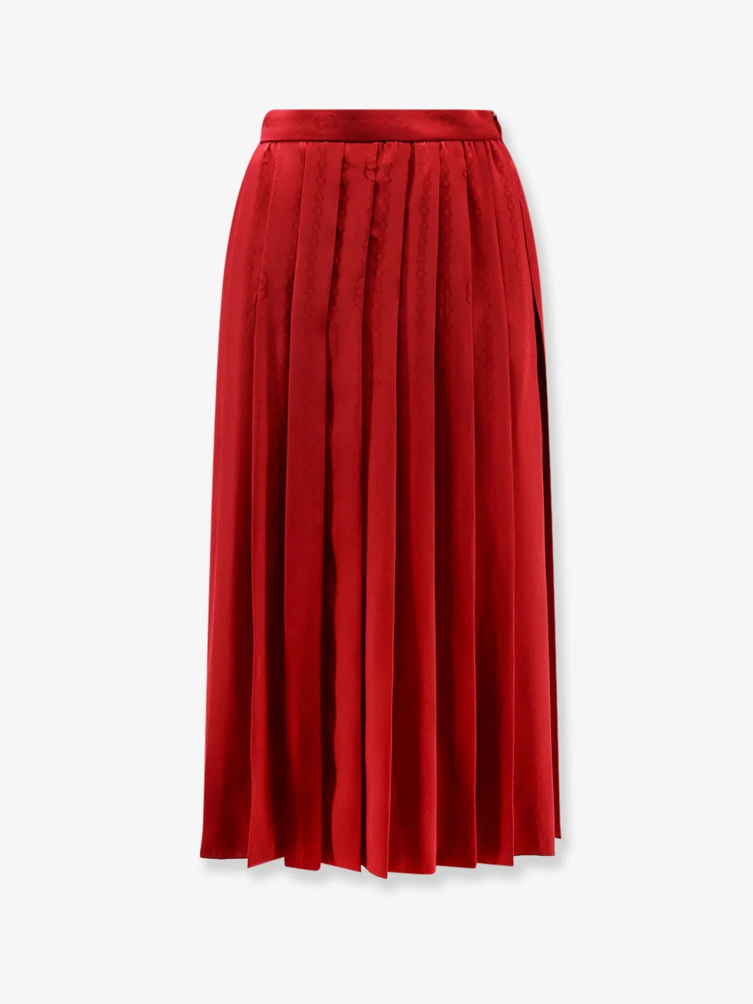 Silk midi skirt with floral print