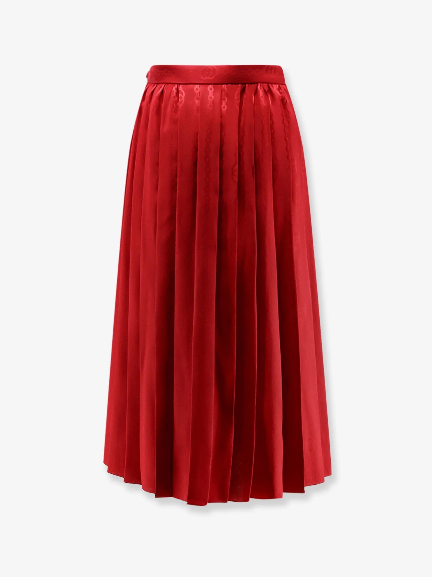Silk midi skirt with floral print