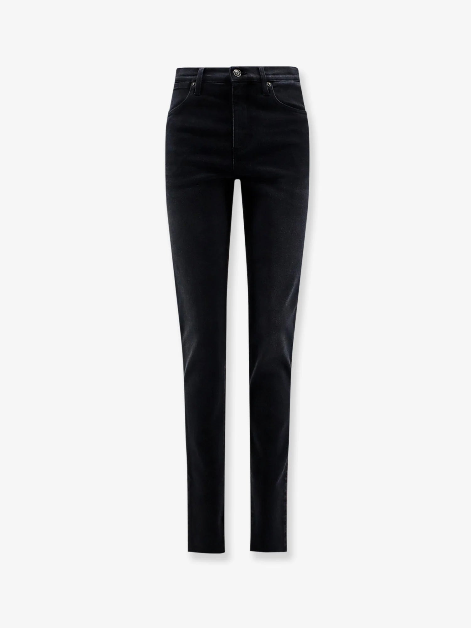 Slim Fit black denim trousers
