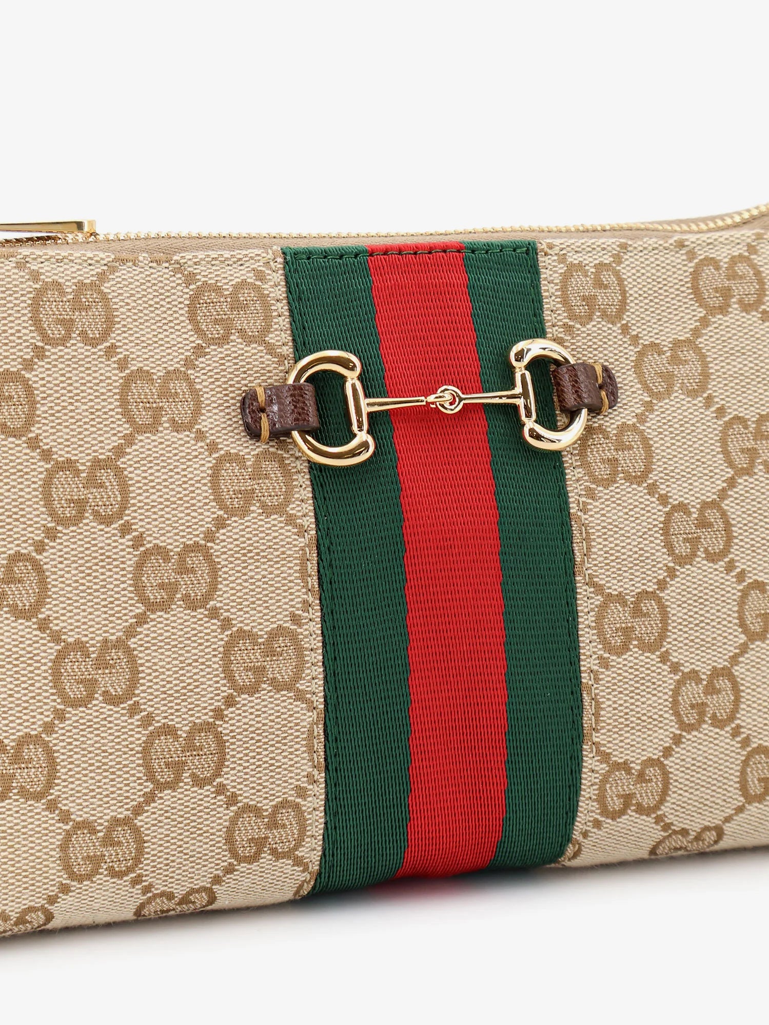 GG fabric crossbody with Nastro Web detail on the front