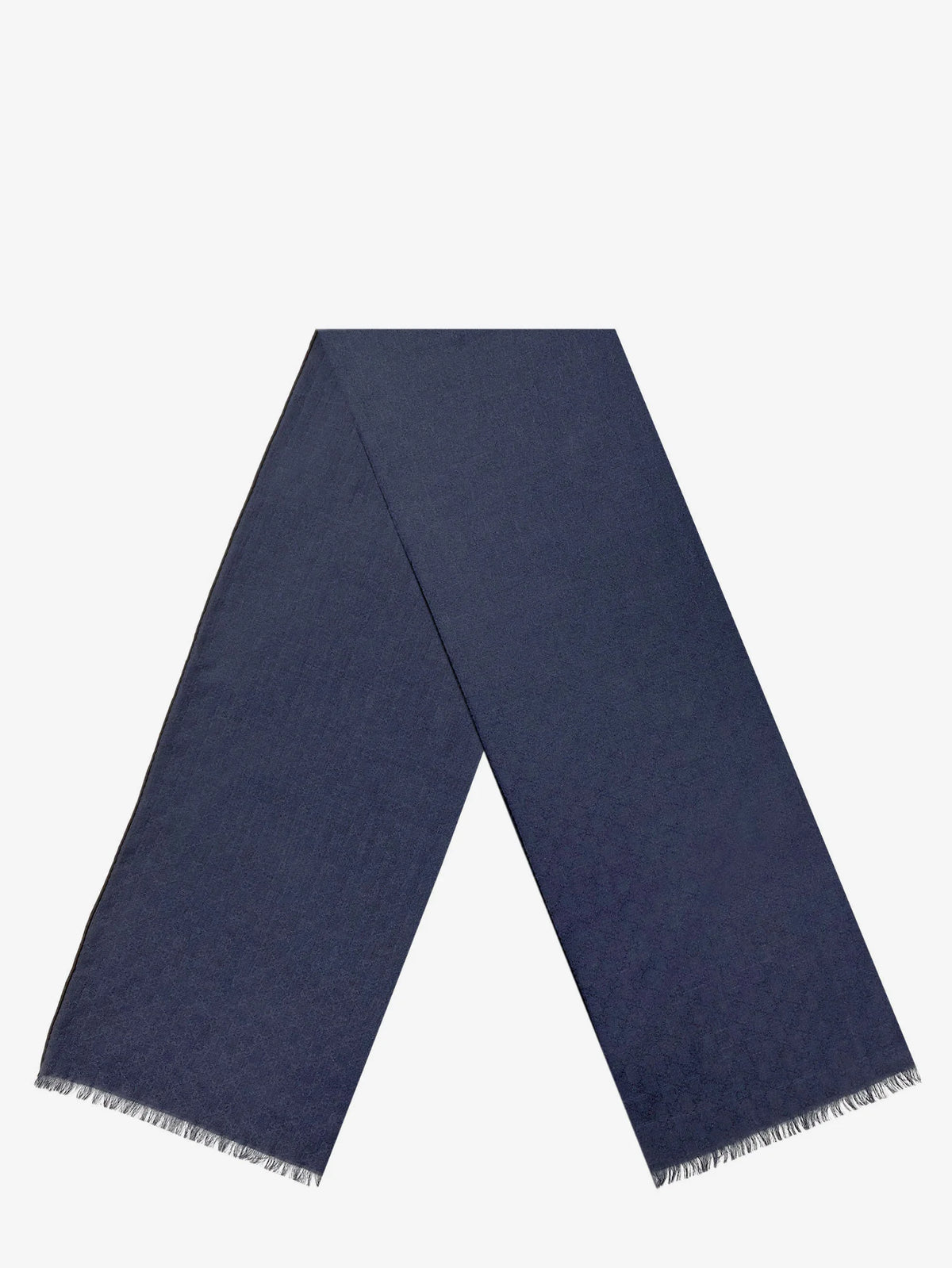 Wool and silk blend scarf with GG motif
