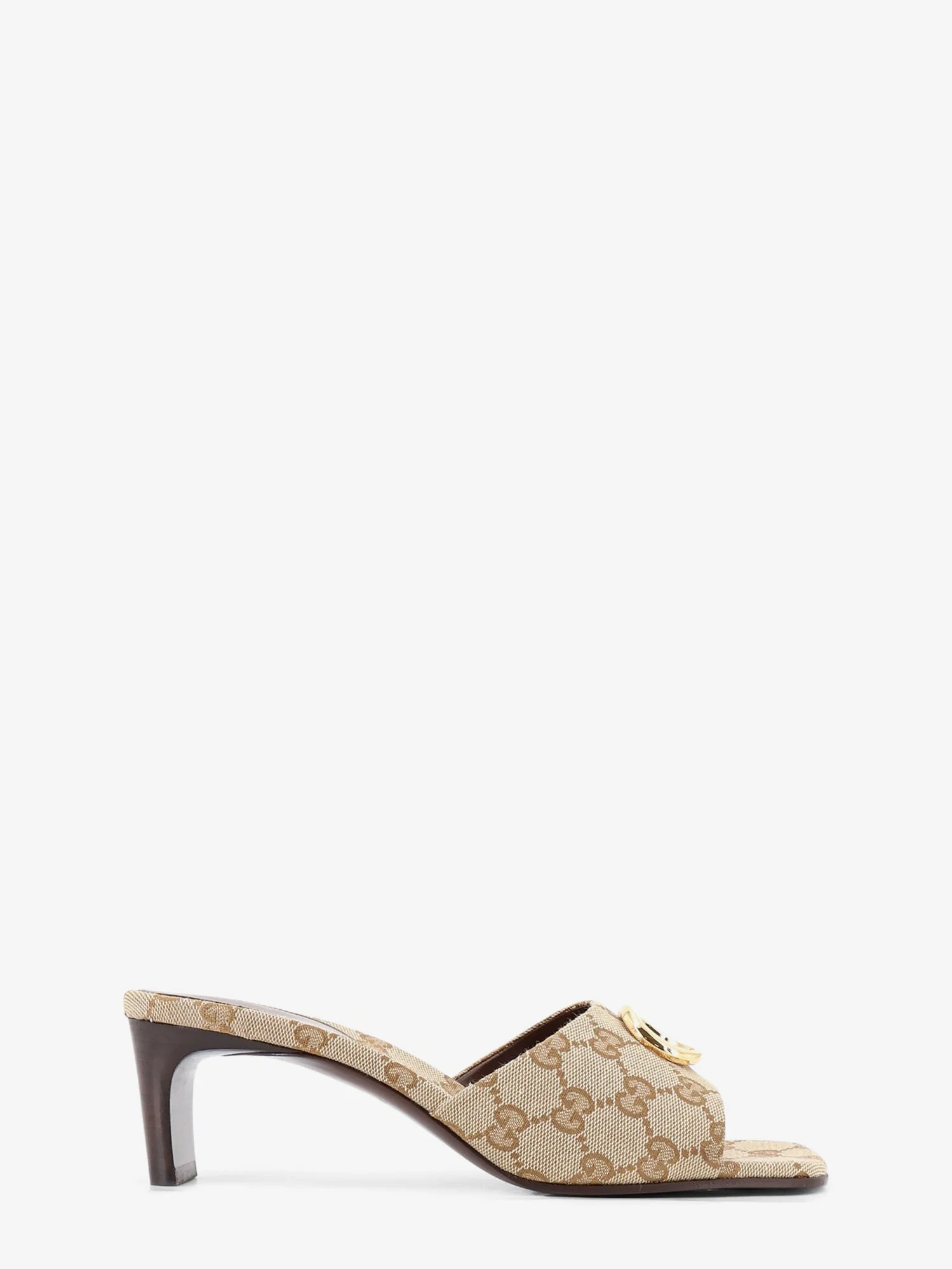 GG fabric sandals with logo on the front