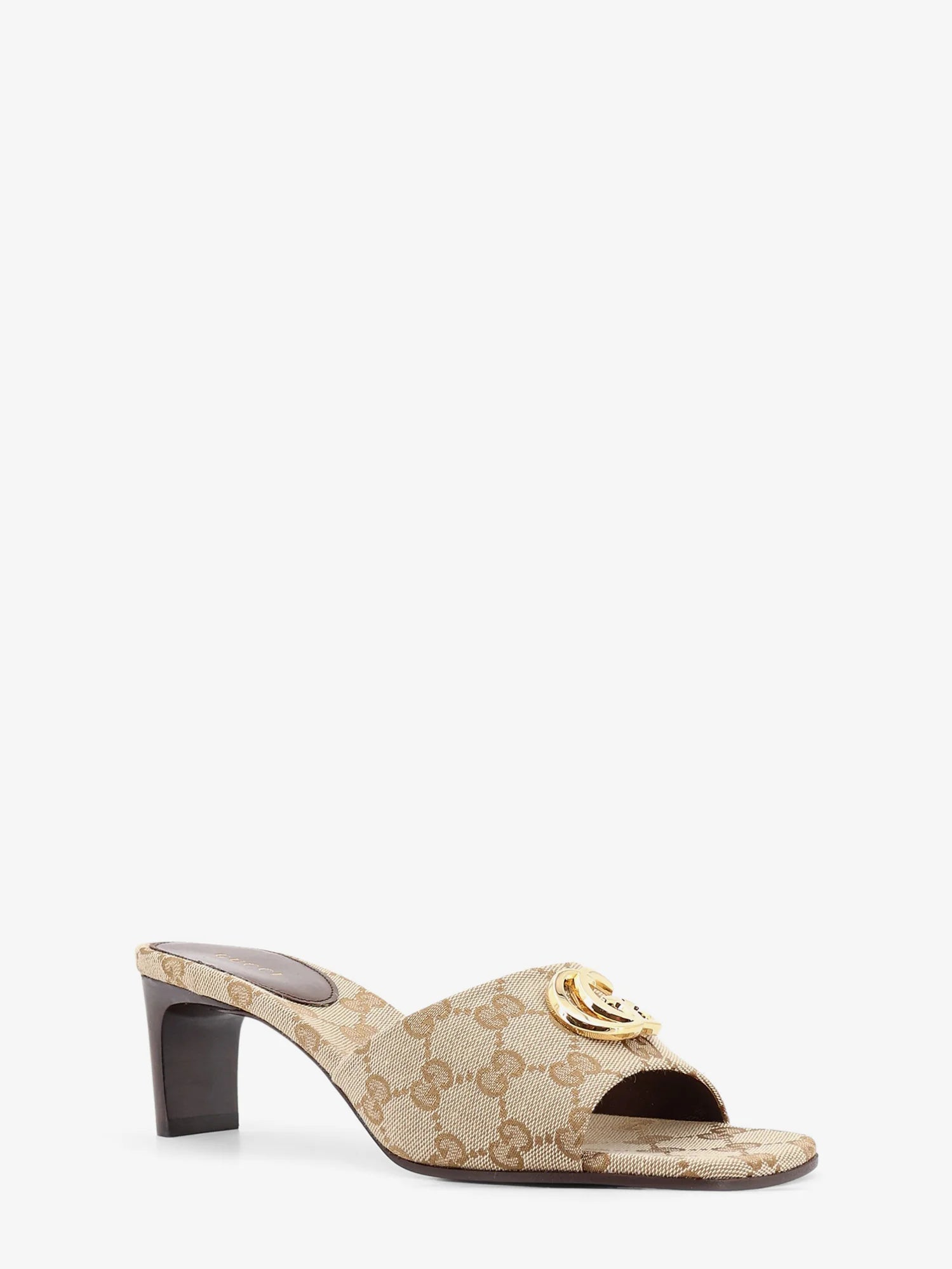 GG fabric sandals with logo on the front