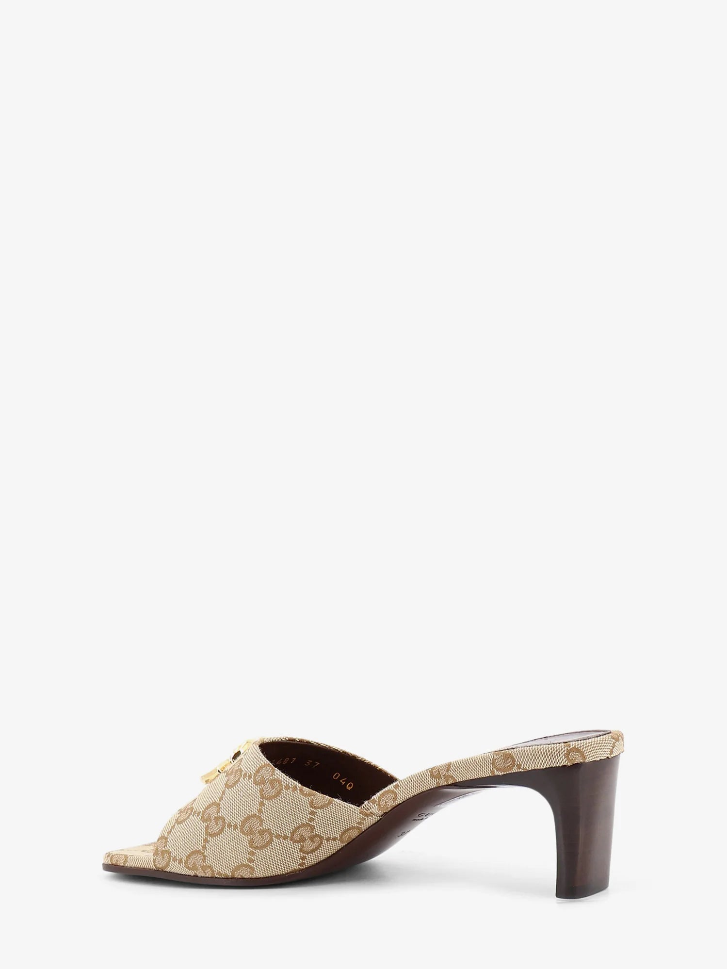 GG fabric sandals with logo on the front