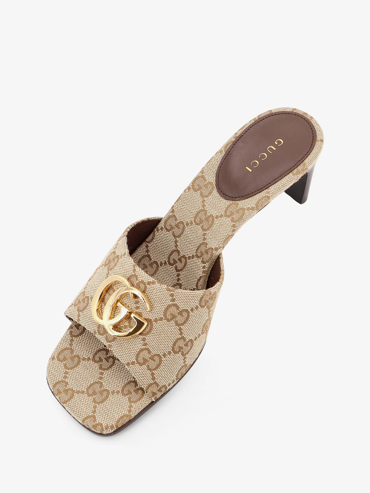 GG fabric sandals with logo on the front