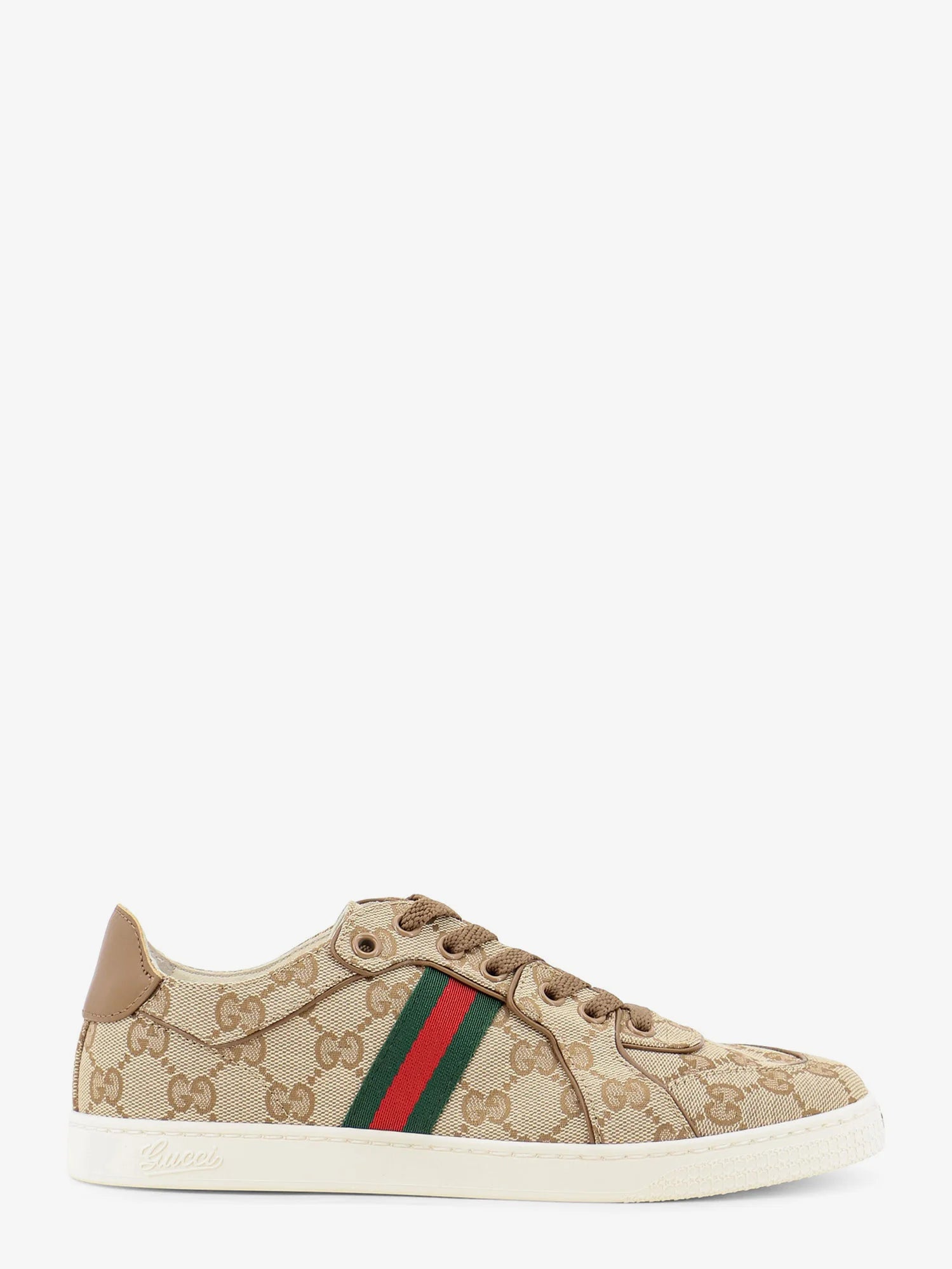 Stretch GG fabric sneakers with Nastro Web on the side