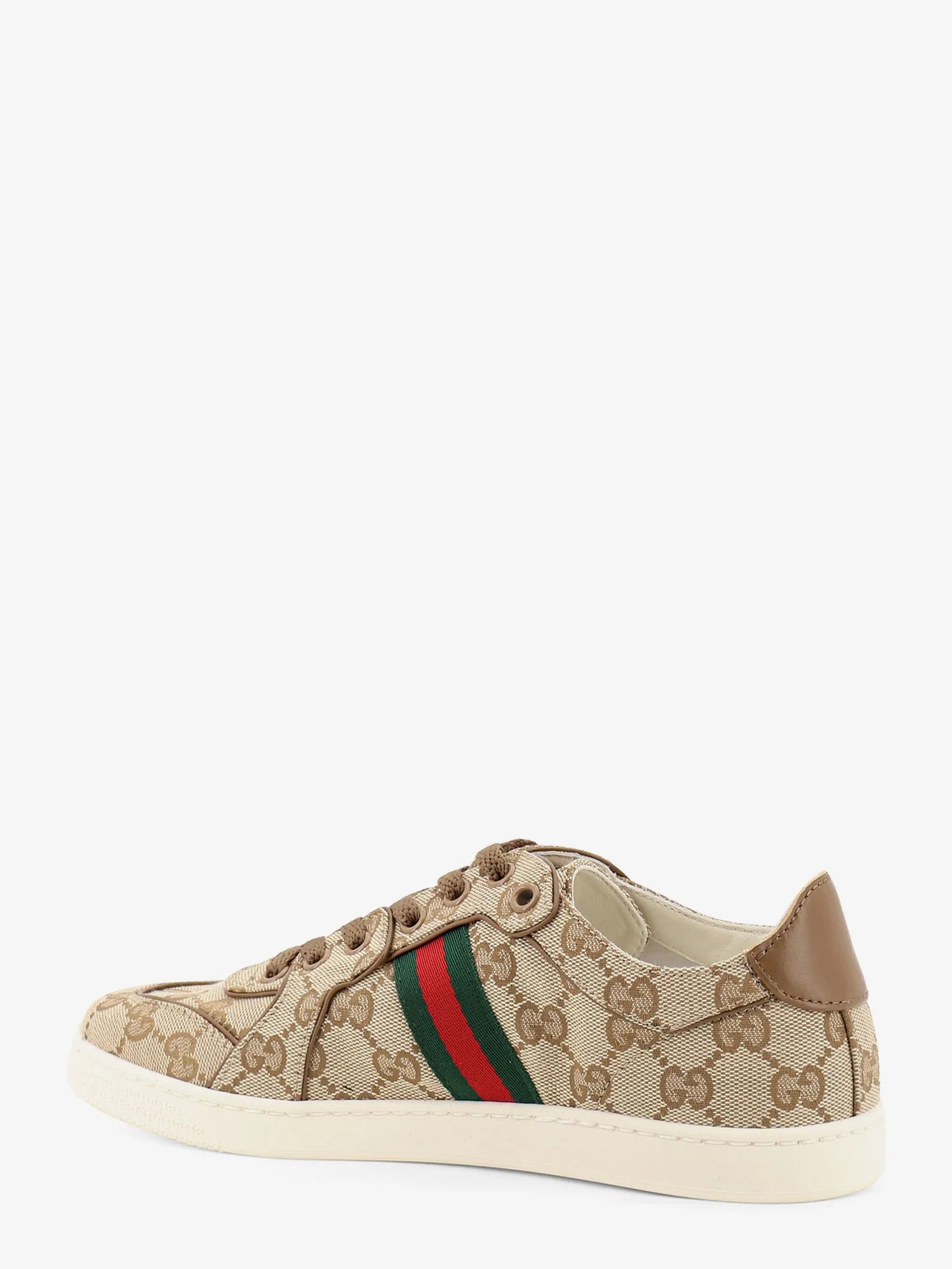 Stretch GG fabric sneakers with Nastro Web on the side