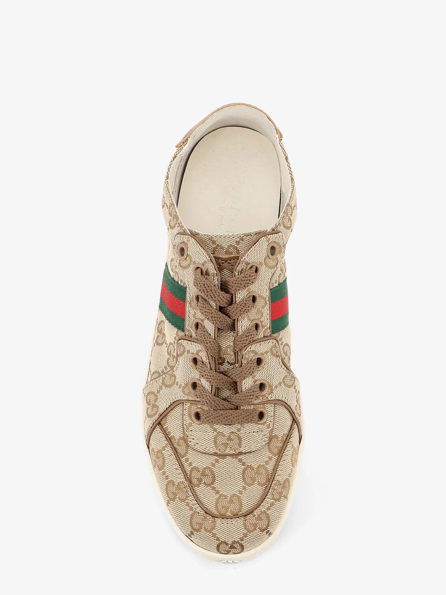 Stretch GG fabric sneakers with Nastro Web on the side