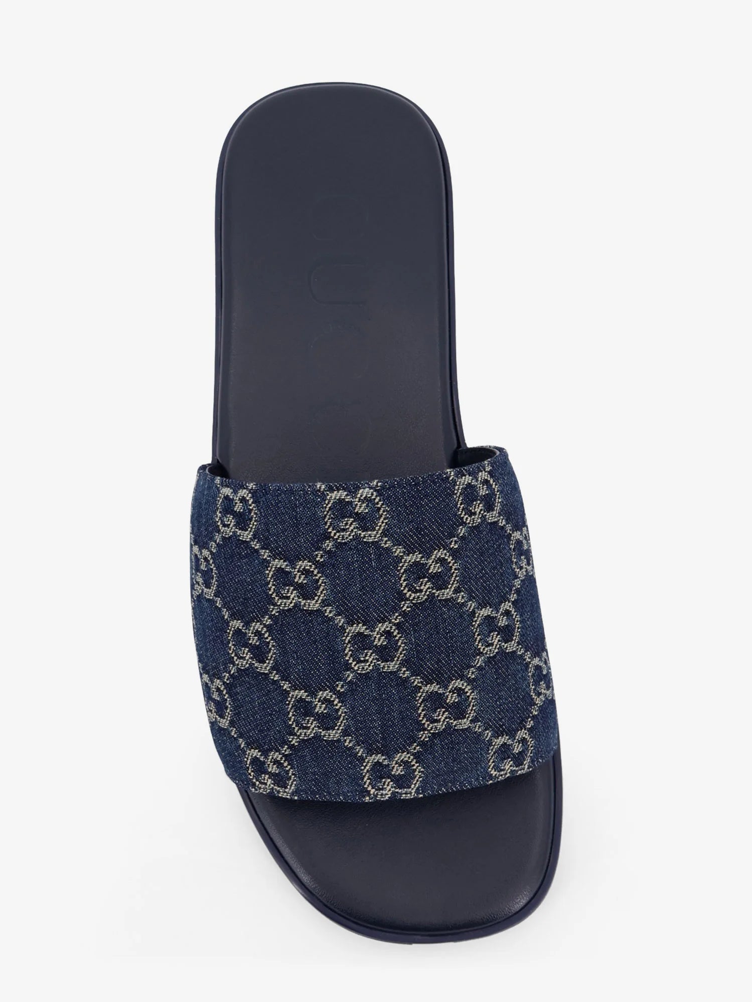 Denim sandals with GG motif