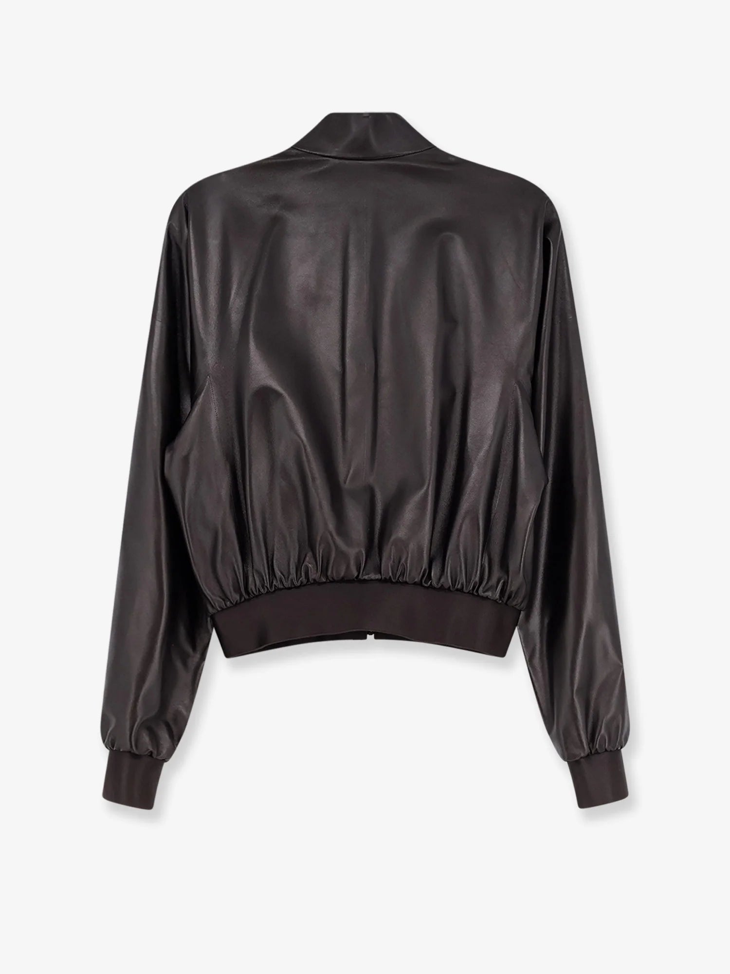 Soft nappa leather bomber jacket
