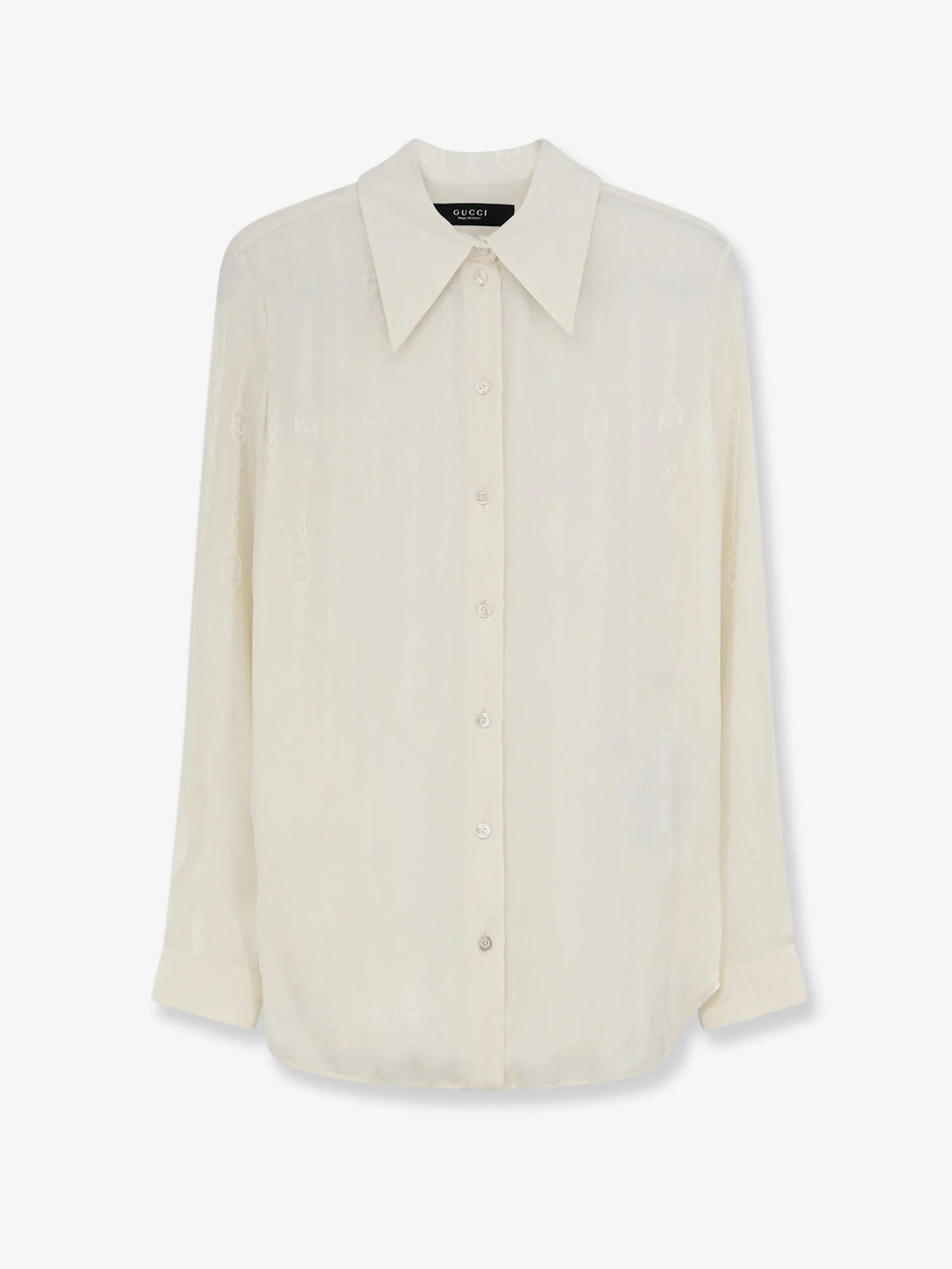 Silk shirt with iconic print
