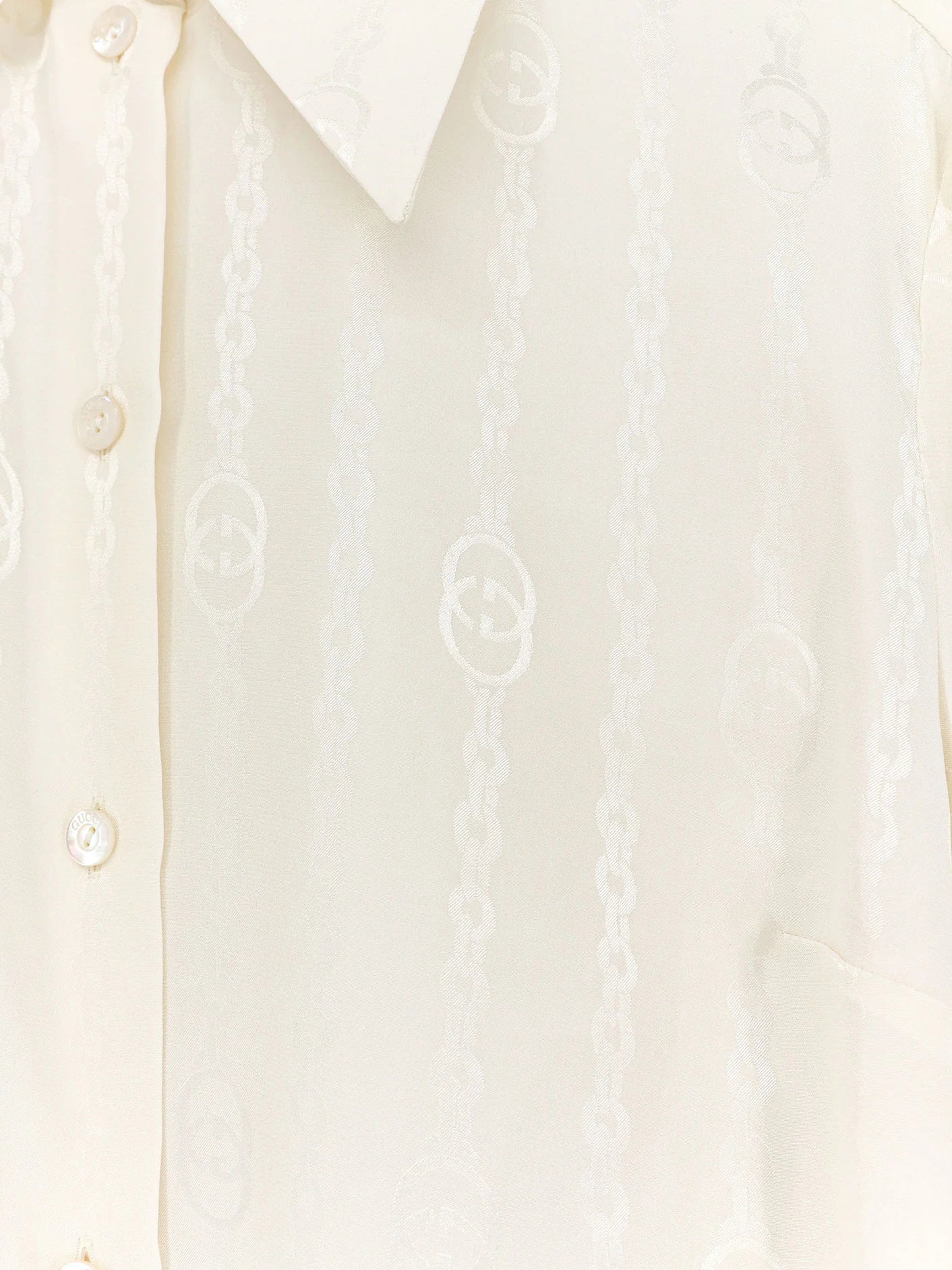 Silk shirt with iconic print