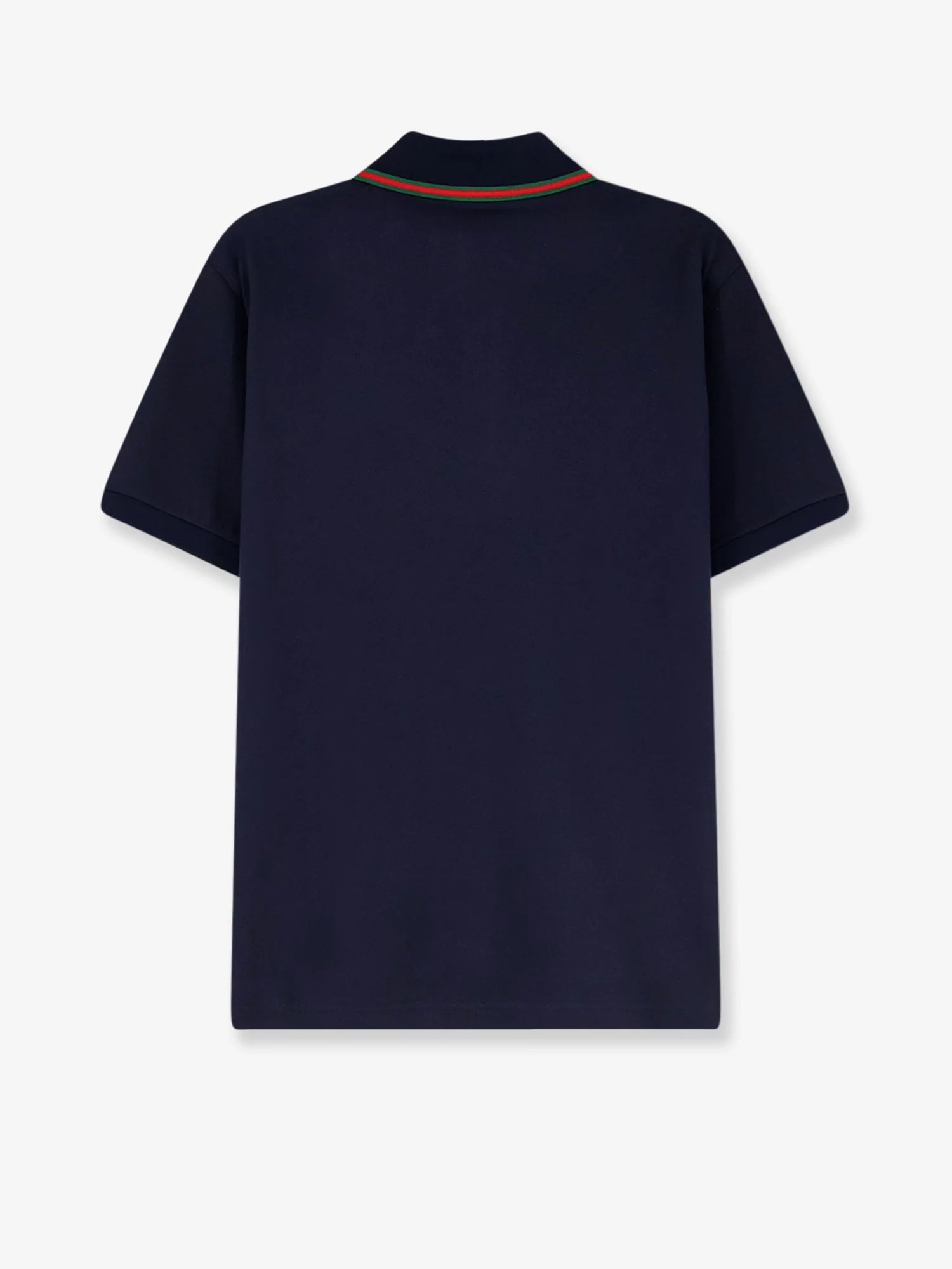 Cotton polo with Nastro Web detail on the collar