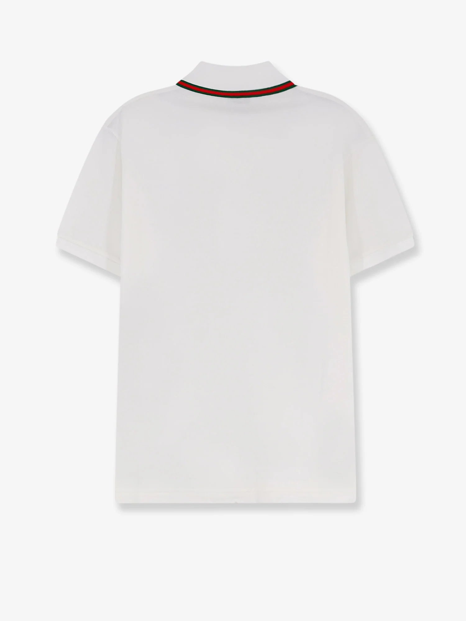 Cotton polo with Nastro Web detail on the collar