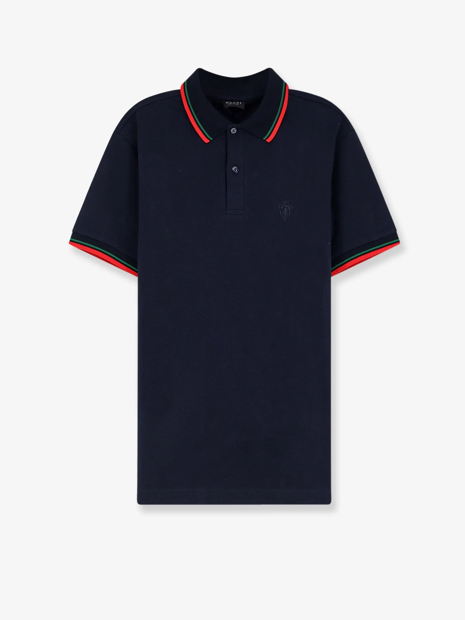 Cotton polo shirt with embroidered logo on the front