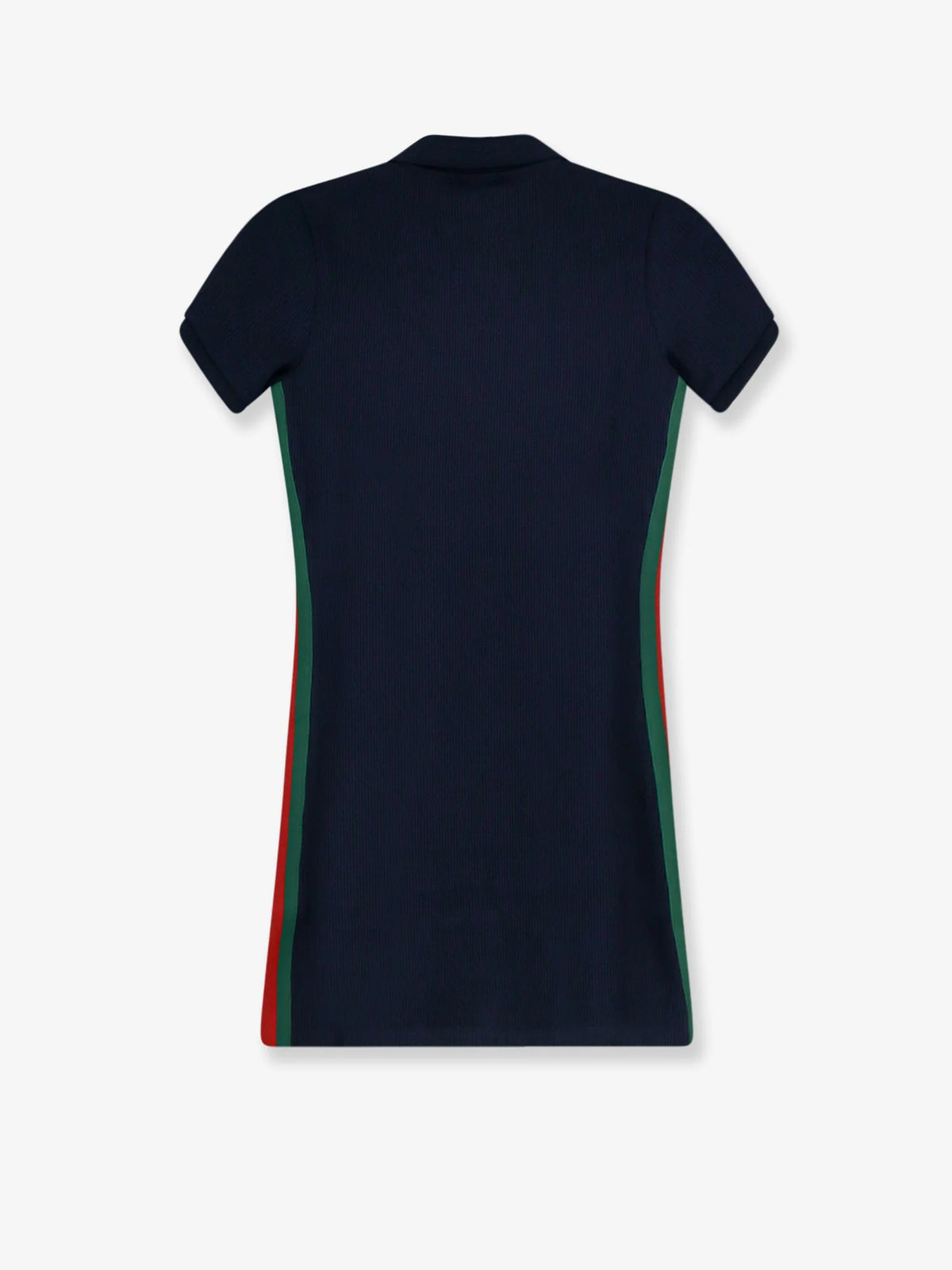 Ribbed cotton jersey dress with Web