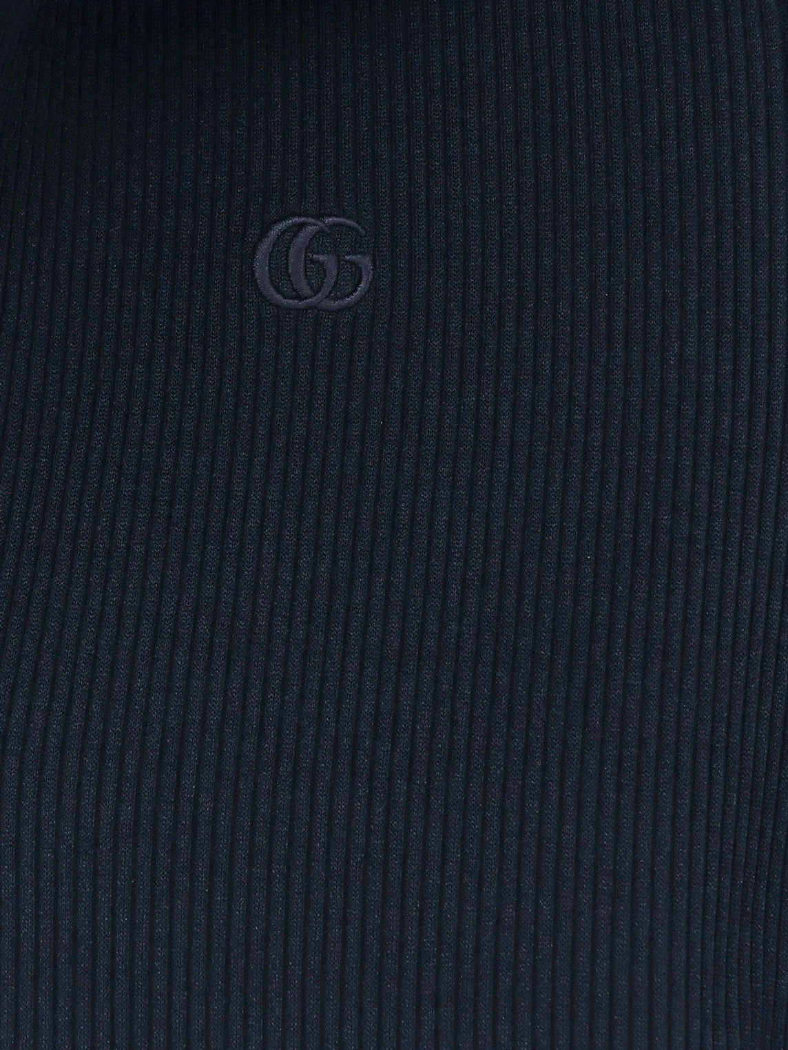 Ribbed cotton jersey dress with Web