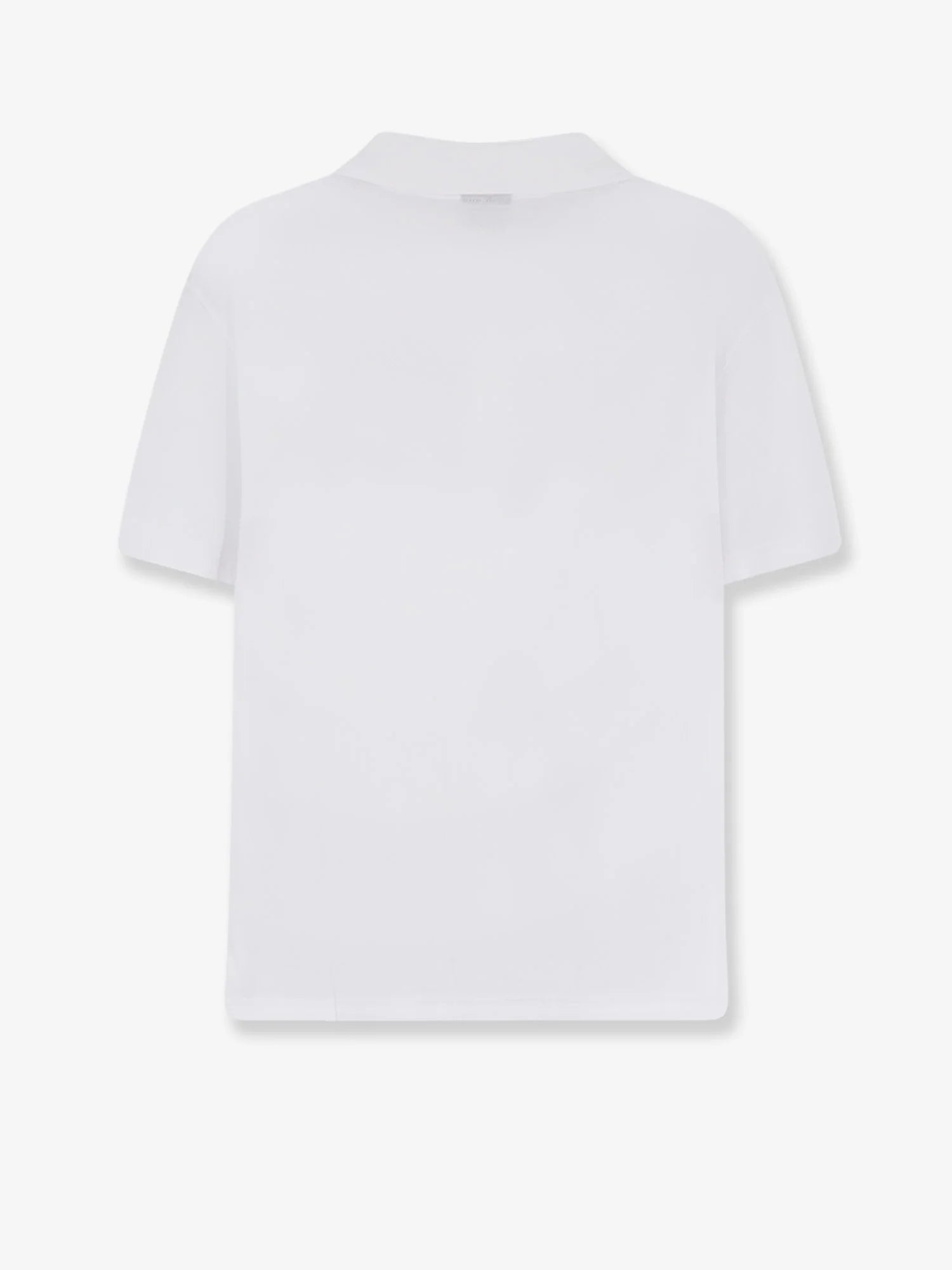 Cotton polo shirt with Web print on the front