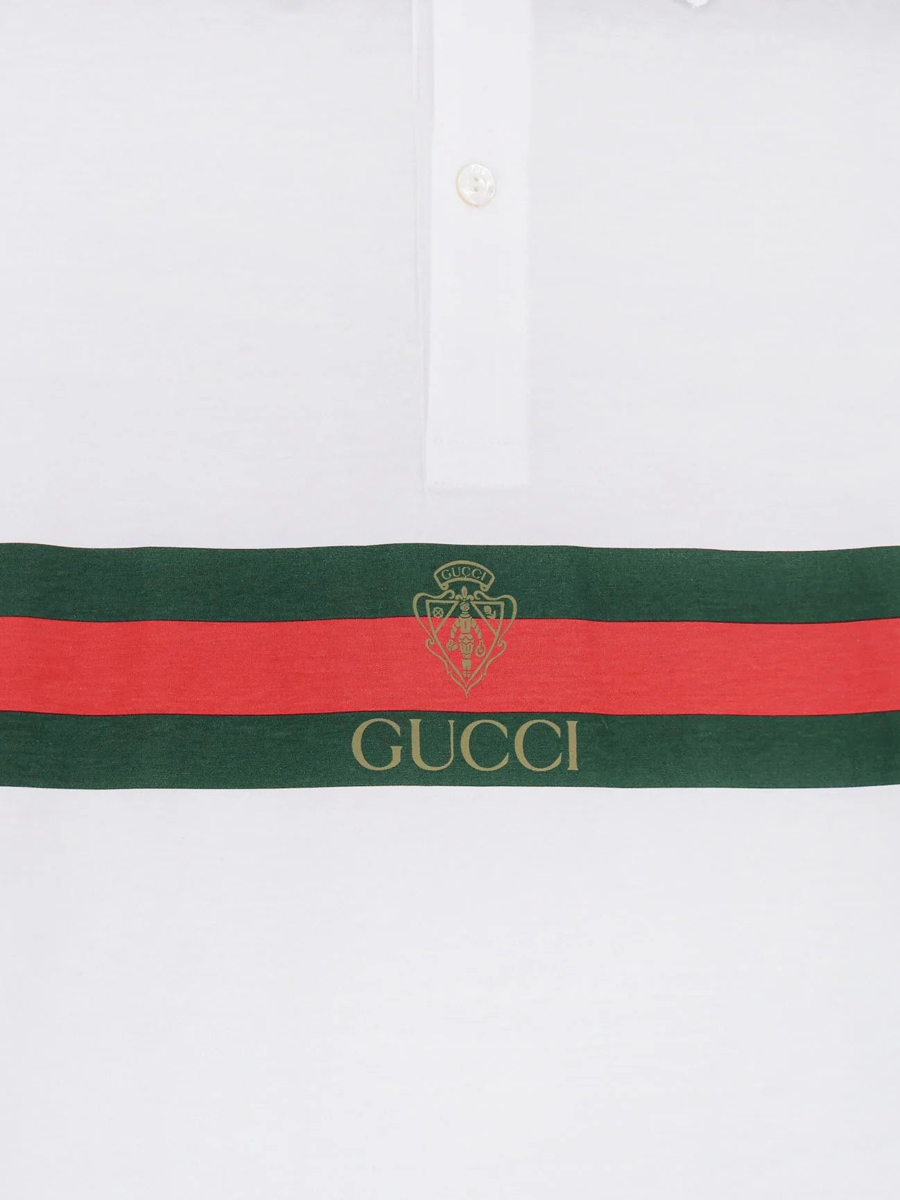Cotton polo shirt with Web print on the front