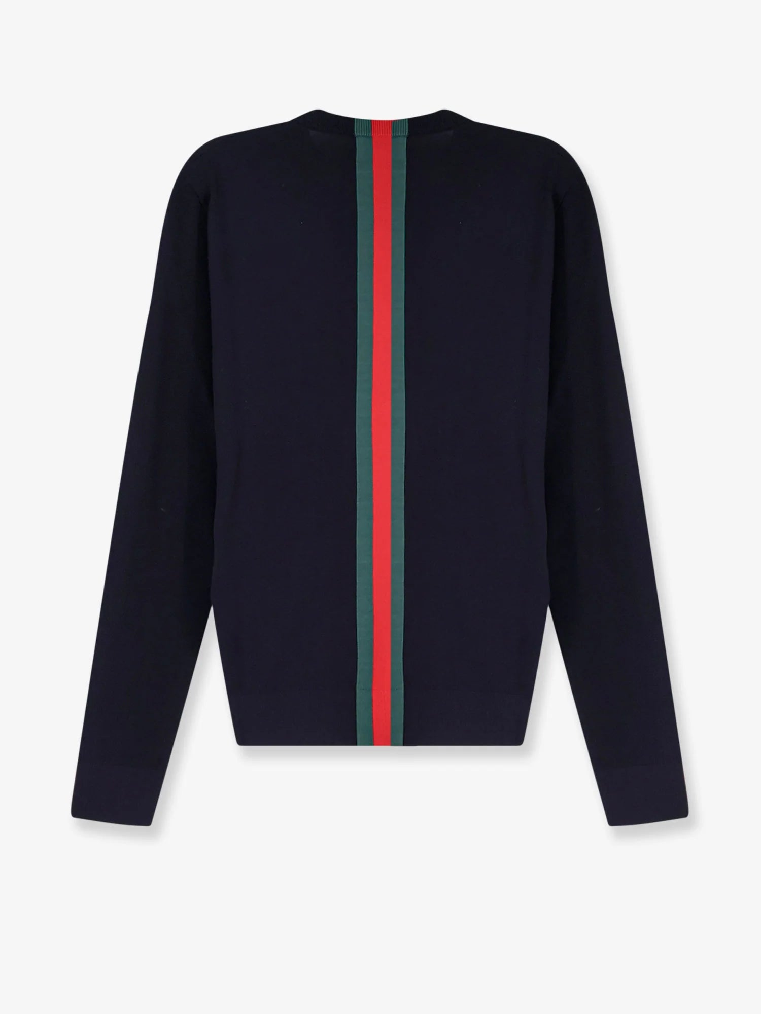 Cotton sweater with Nastro Web inlay