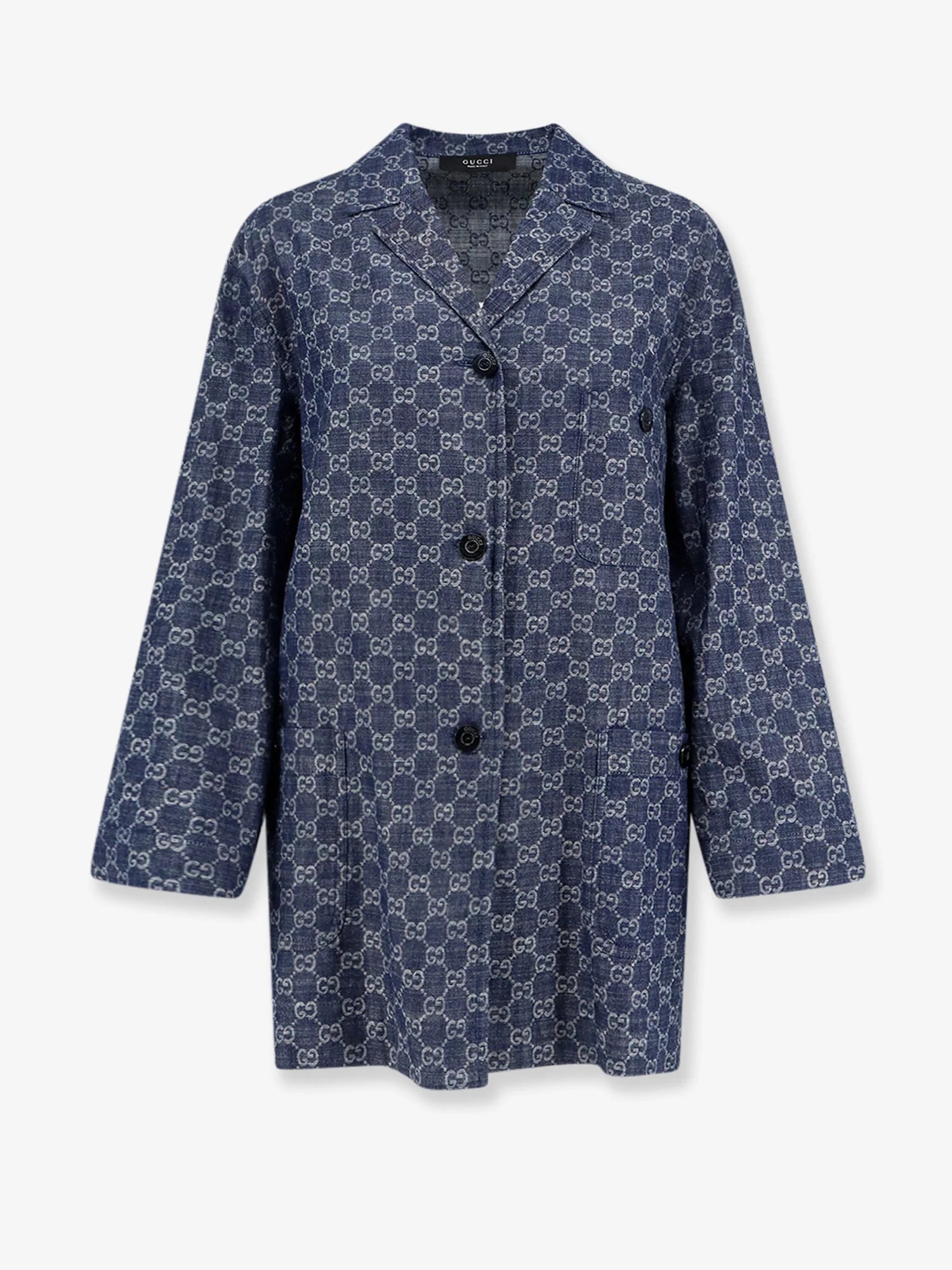 Cotton shirt with all-over GG motif