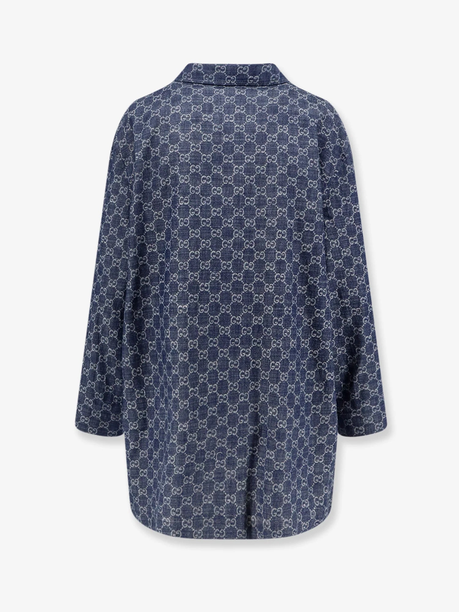 Cotton shirt with all-over GG motif