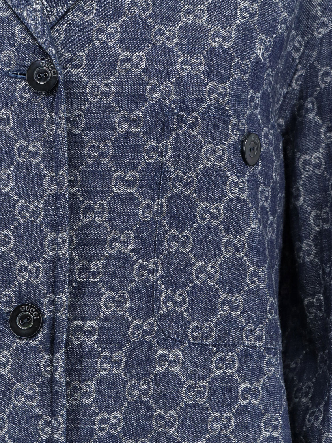 Cotton shirt with all-over GG motif