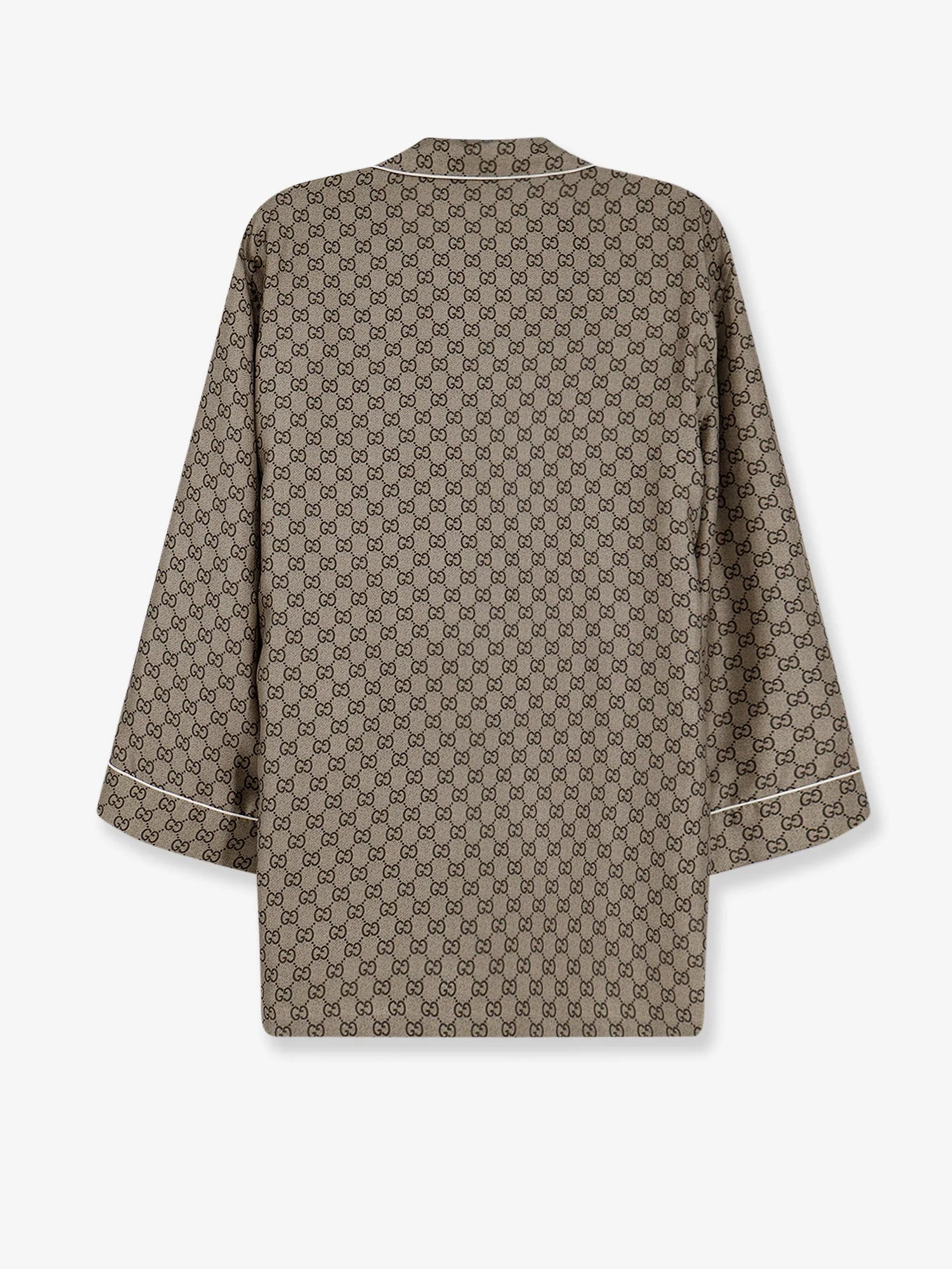 Silk shirt with GG print