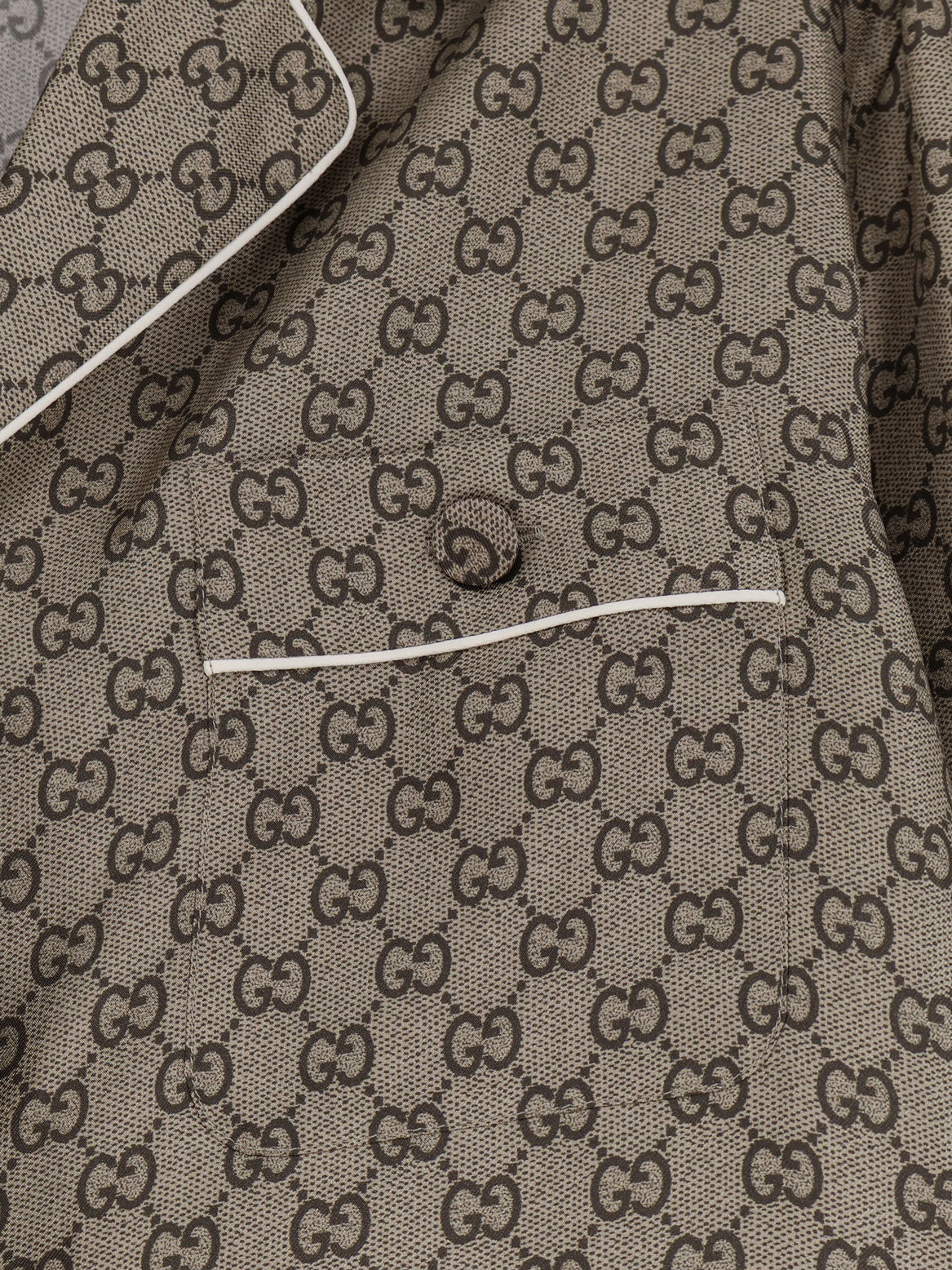 Silk shirt with GG print
