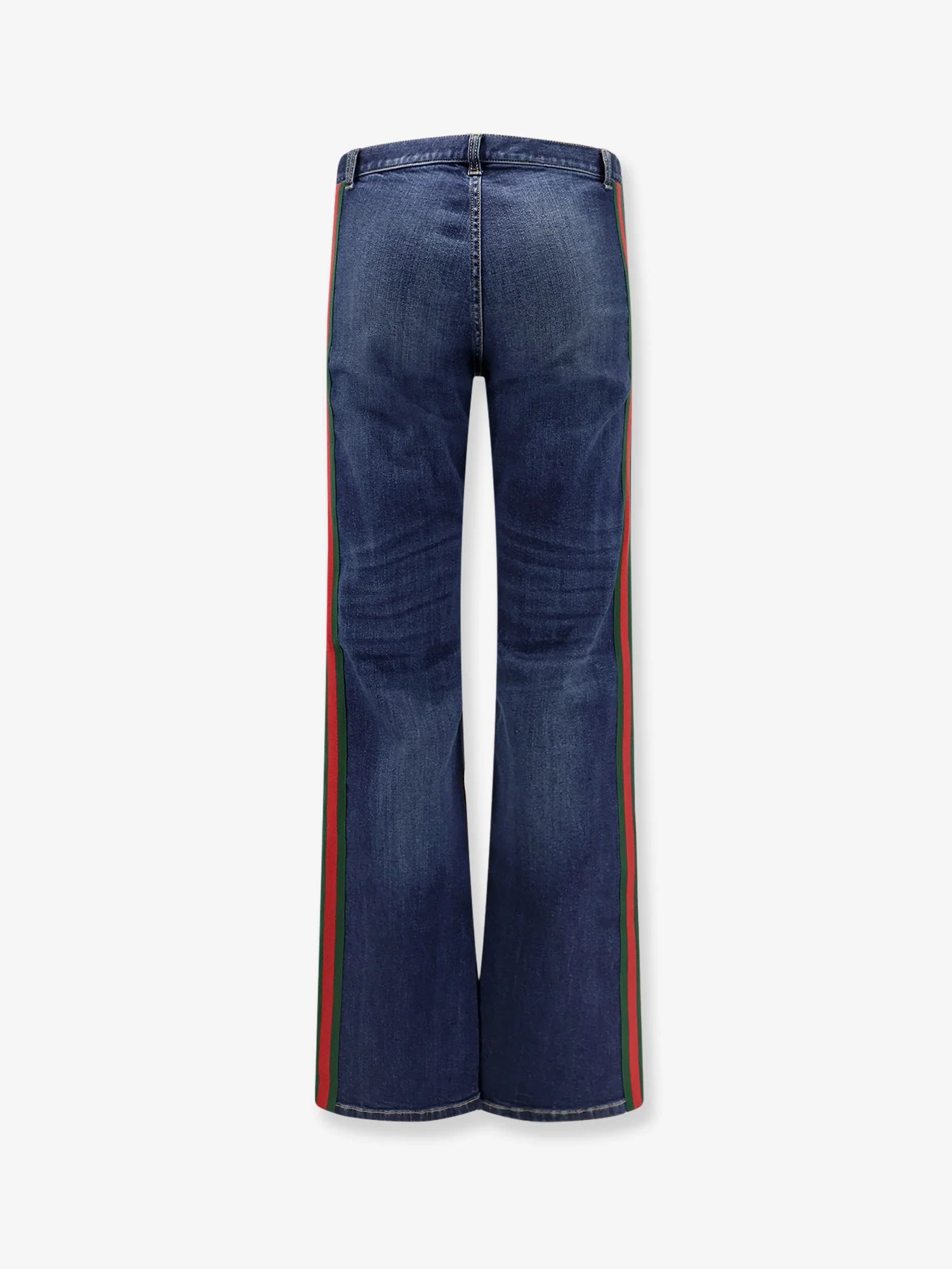 Blue denim jeans with Nastro Web profiles