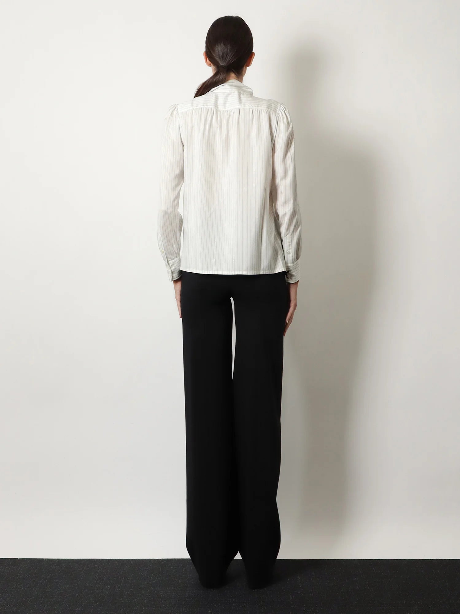 Striped silk shirt