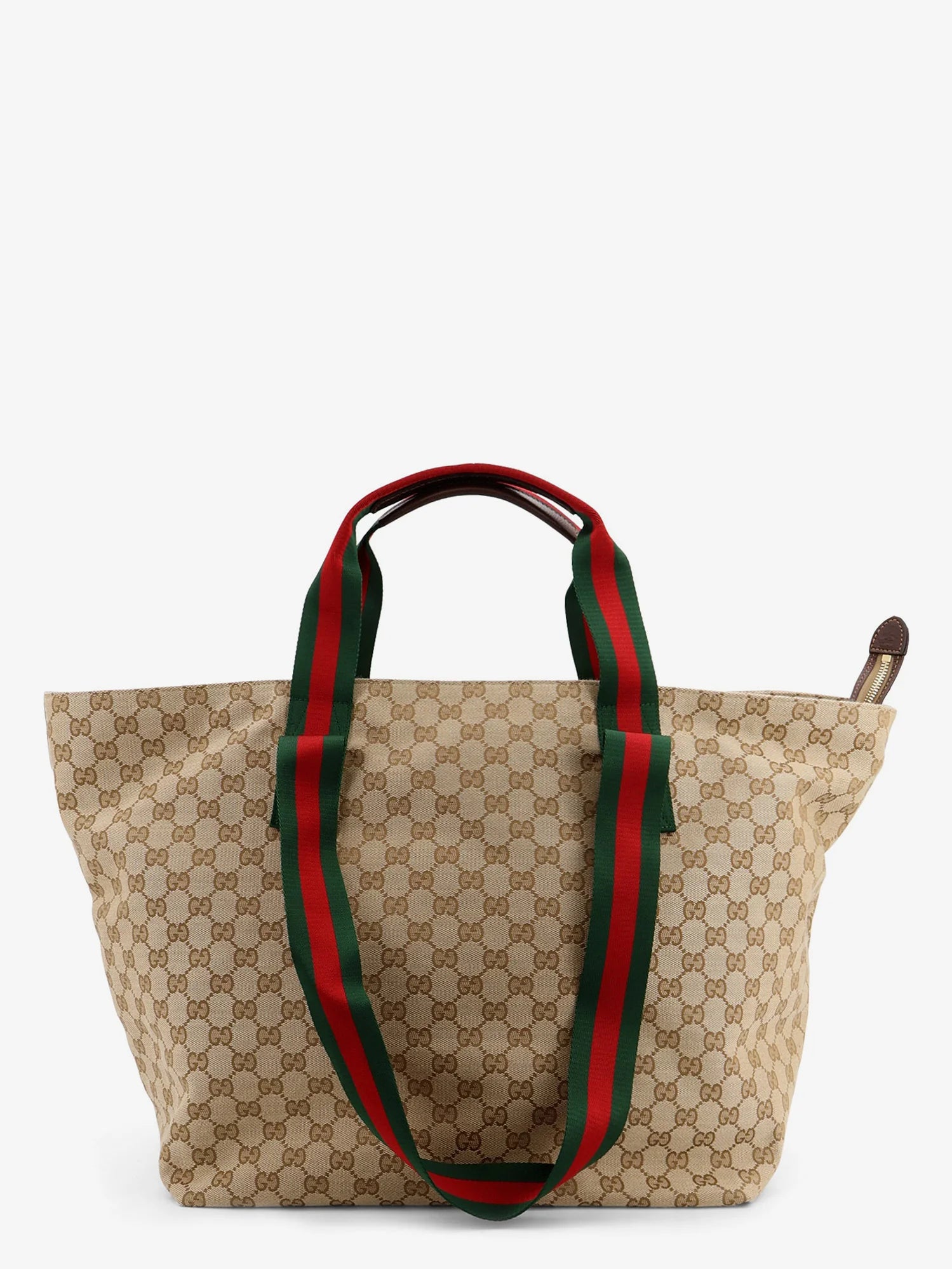 GG fabric shopping bag with Nastro Web handle detail