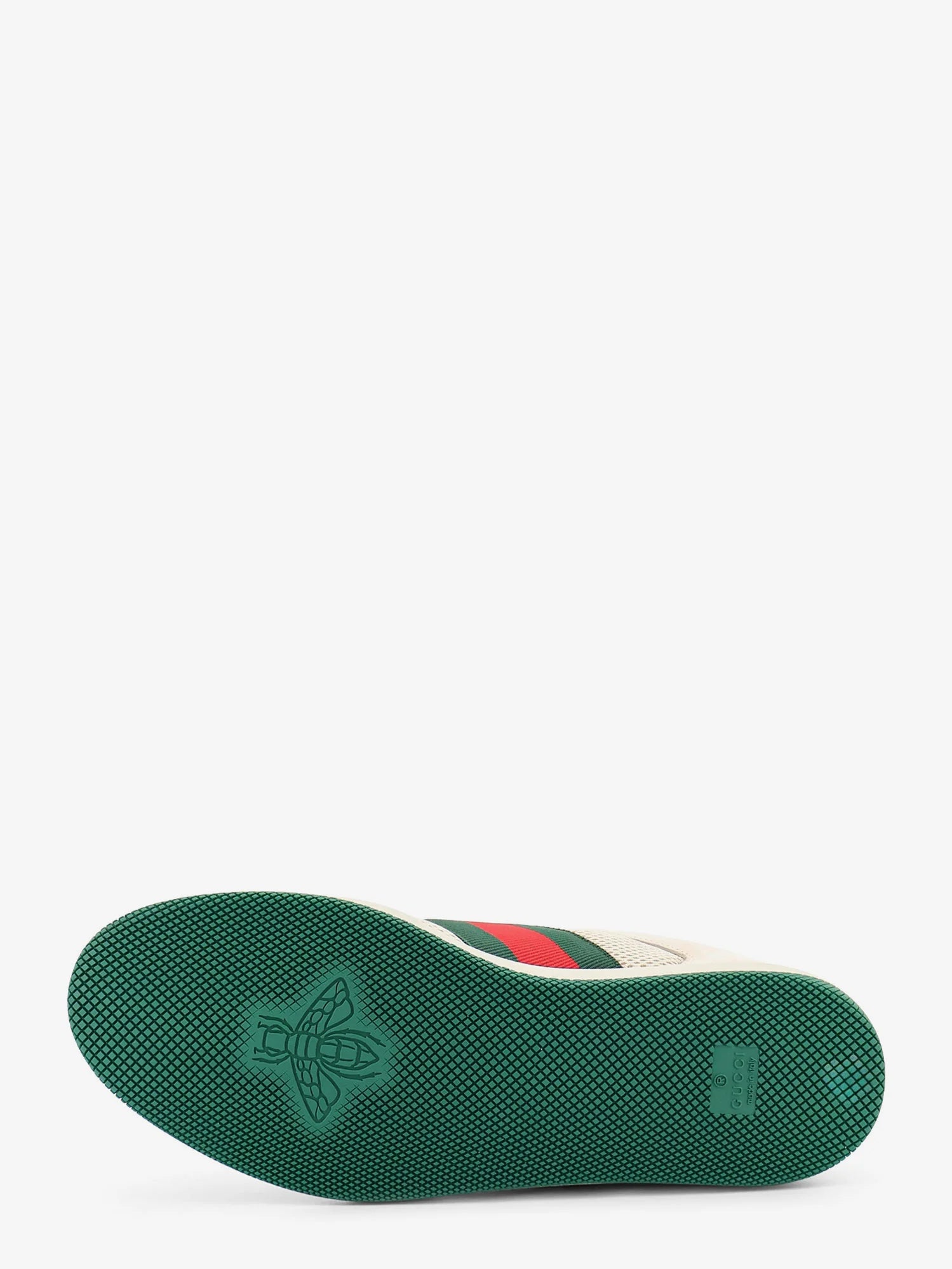 Screener mesh and leather sneakers with Nastro Web on the side