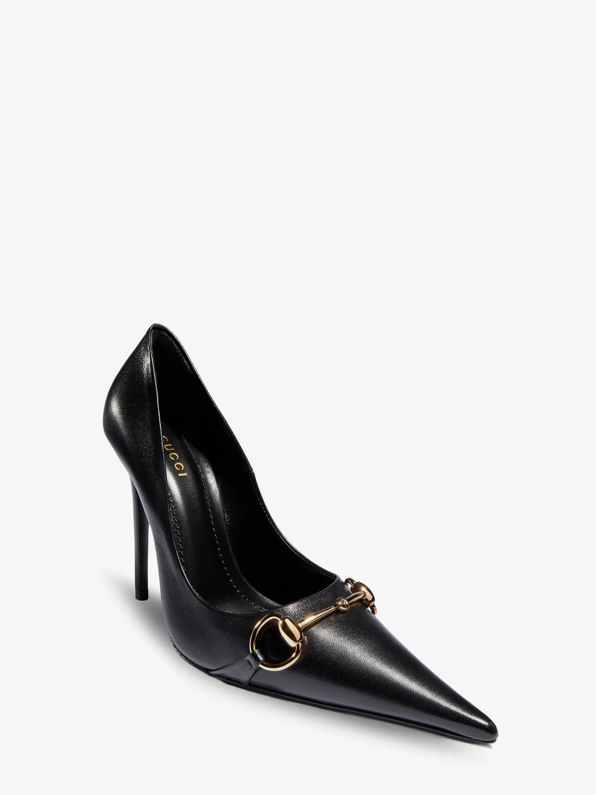 Donna leather décolleté with Horsebit detail