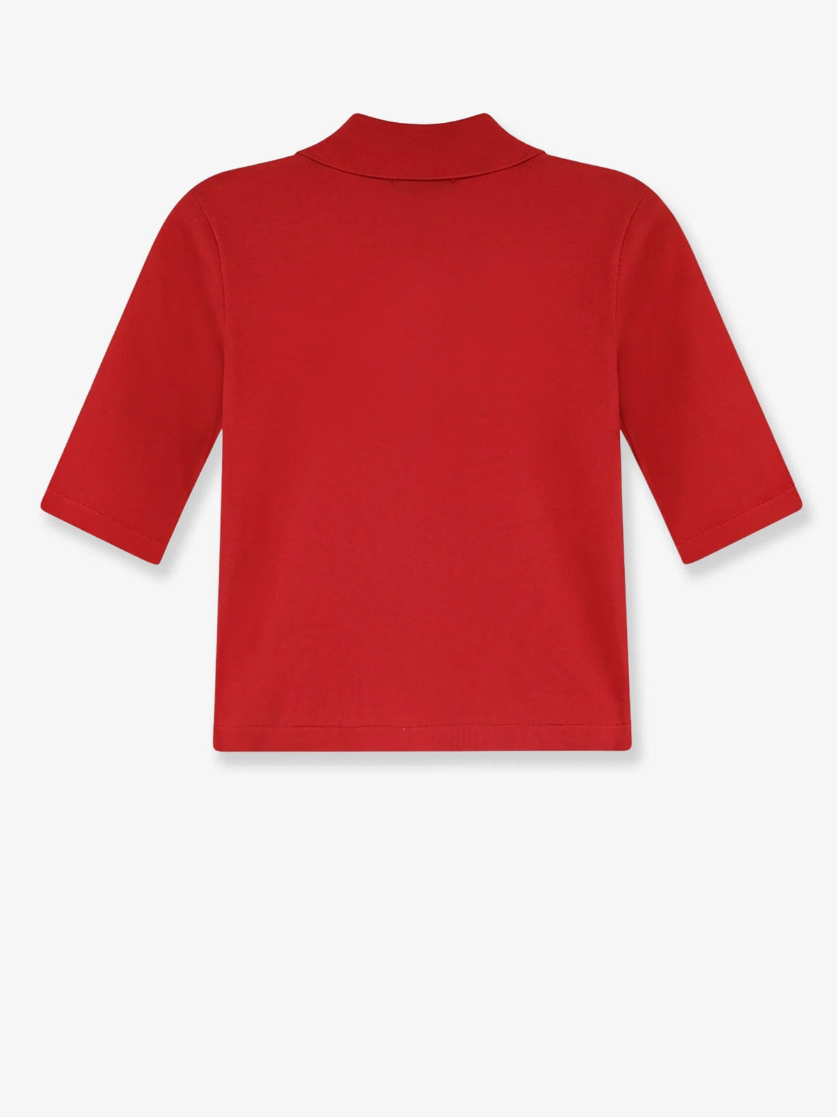 Fine stretch silk knit polo shirt