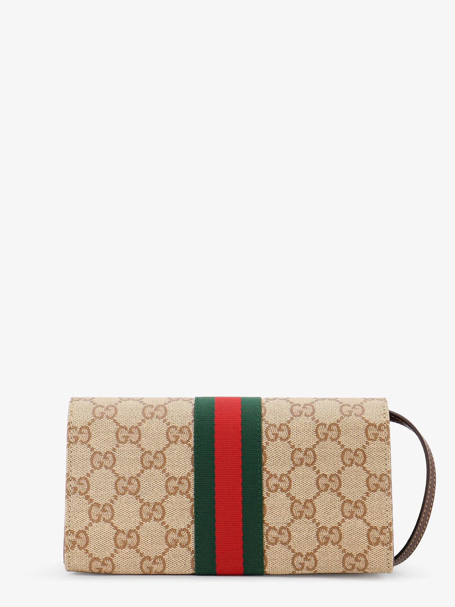 GG fabric shoulder bag with Nastro Web detail