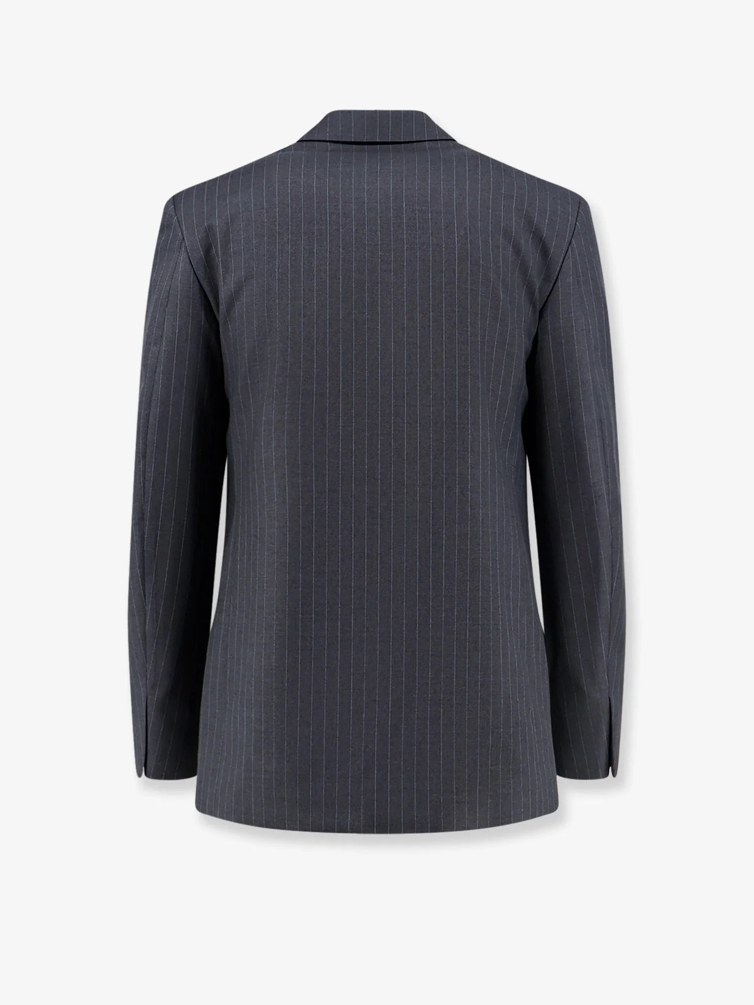 Pinstriped wool blazer