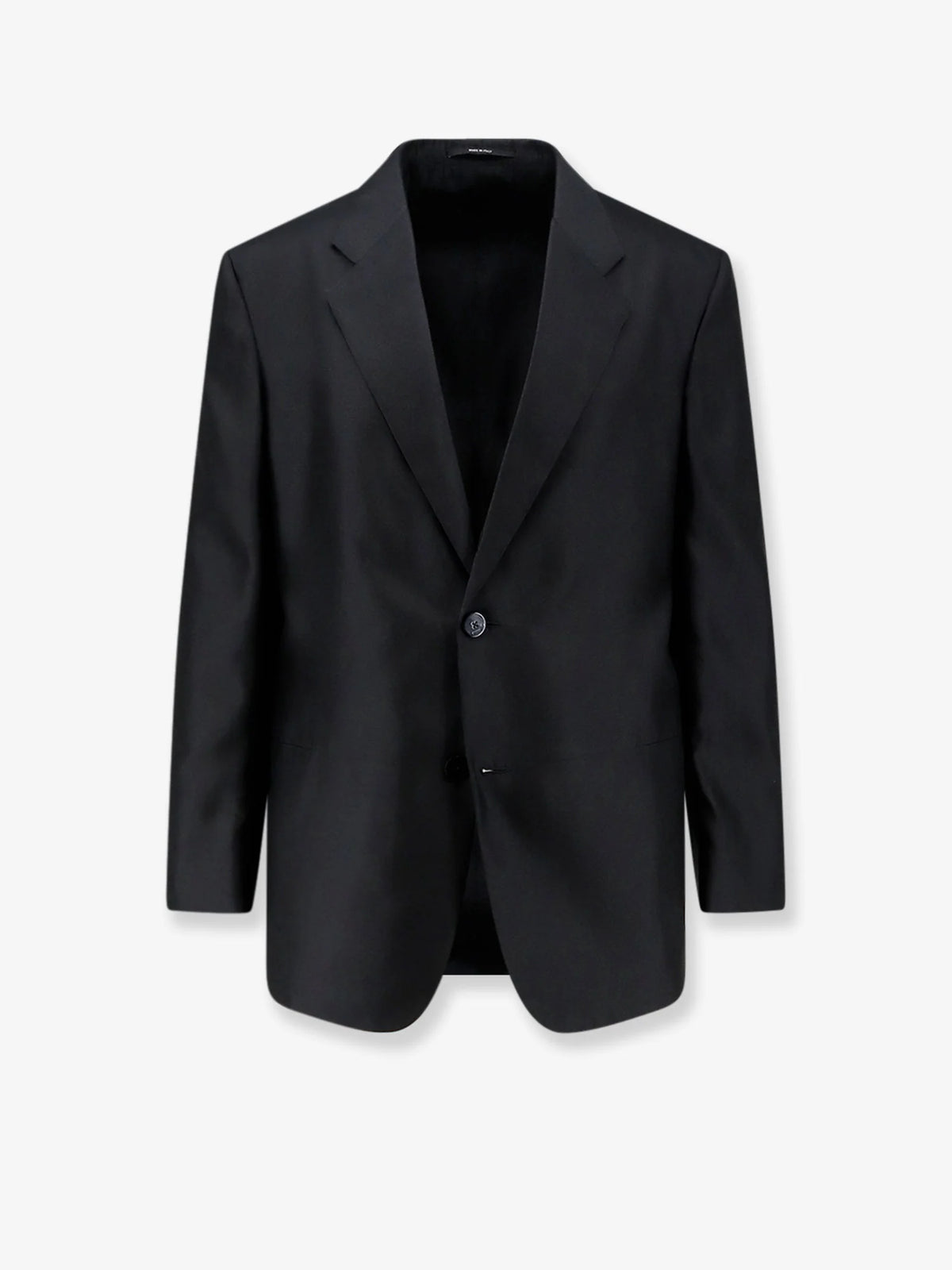 Single-breasted silk blazer