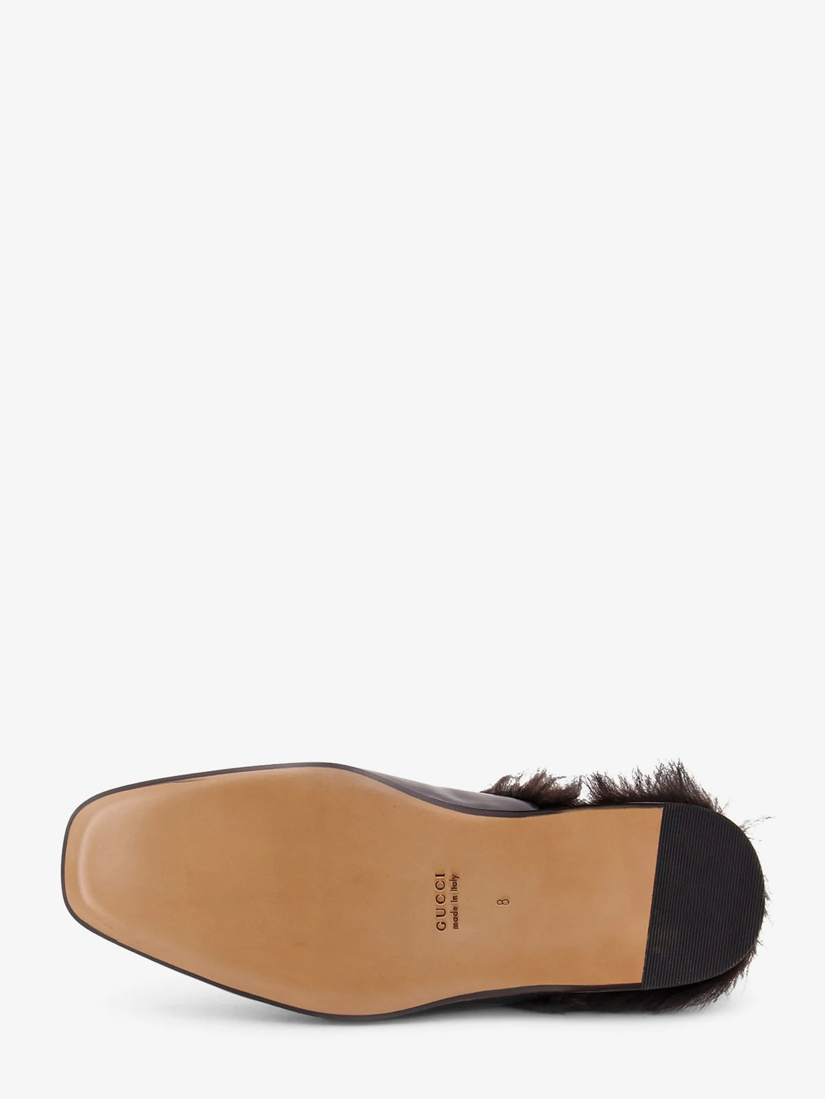 Black leather slipper with Horsebit