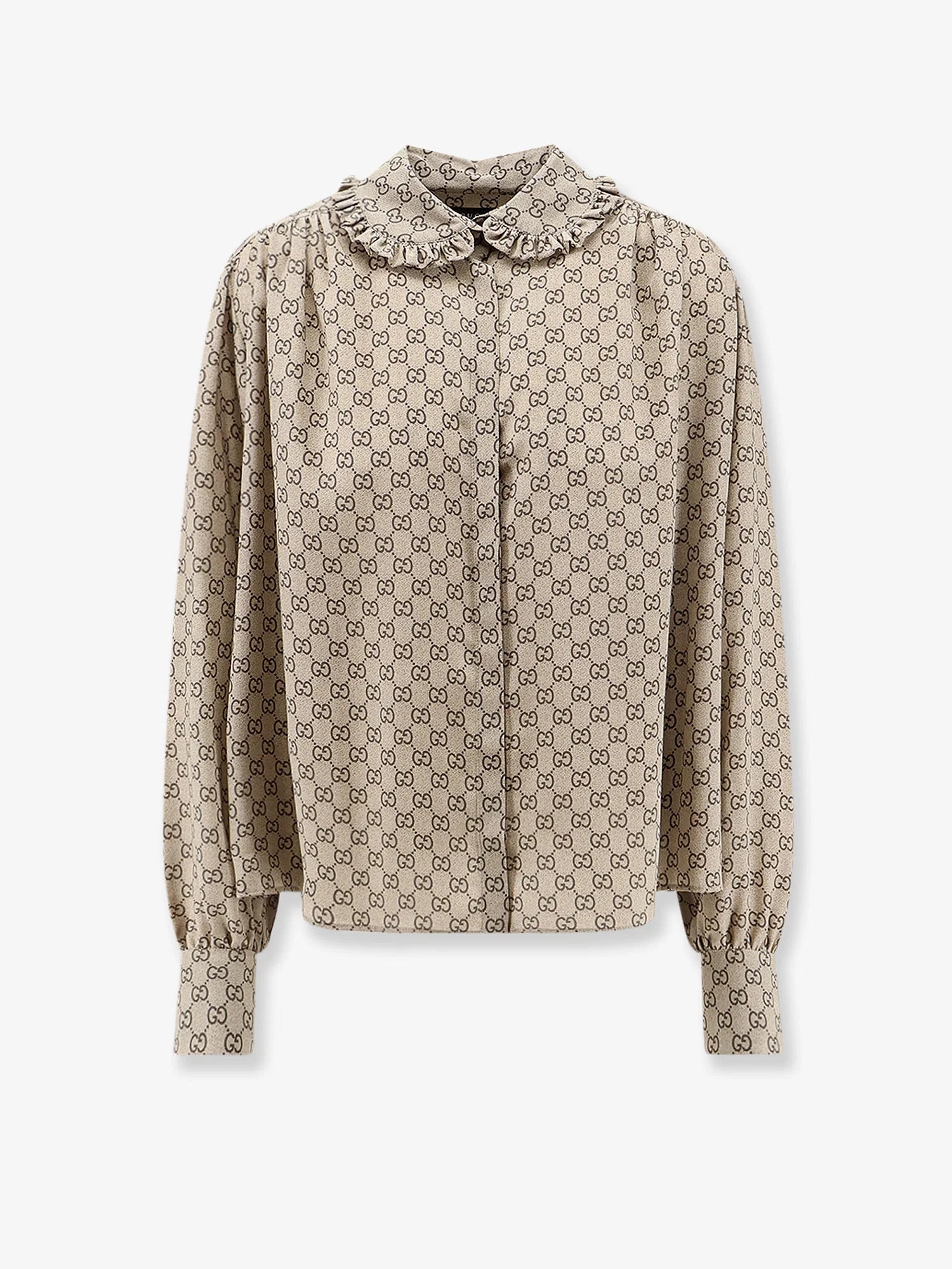 Gucci Primavera silk shirt with GG print