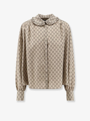Gucci Primavera silk shirt with GG print