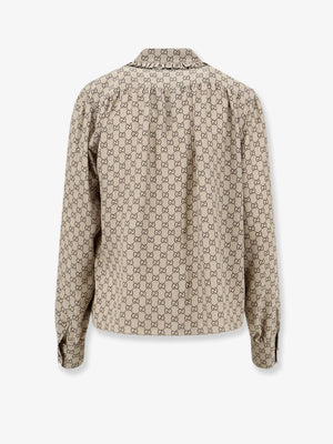 Gucci Primavera silk shirt with GG print