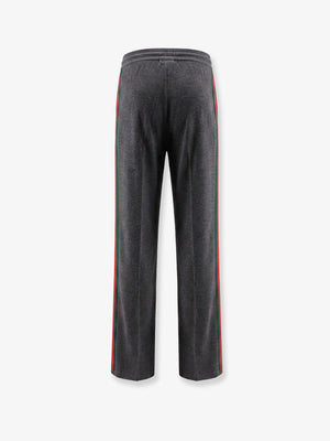 Wool leisure trousers with Web insert