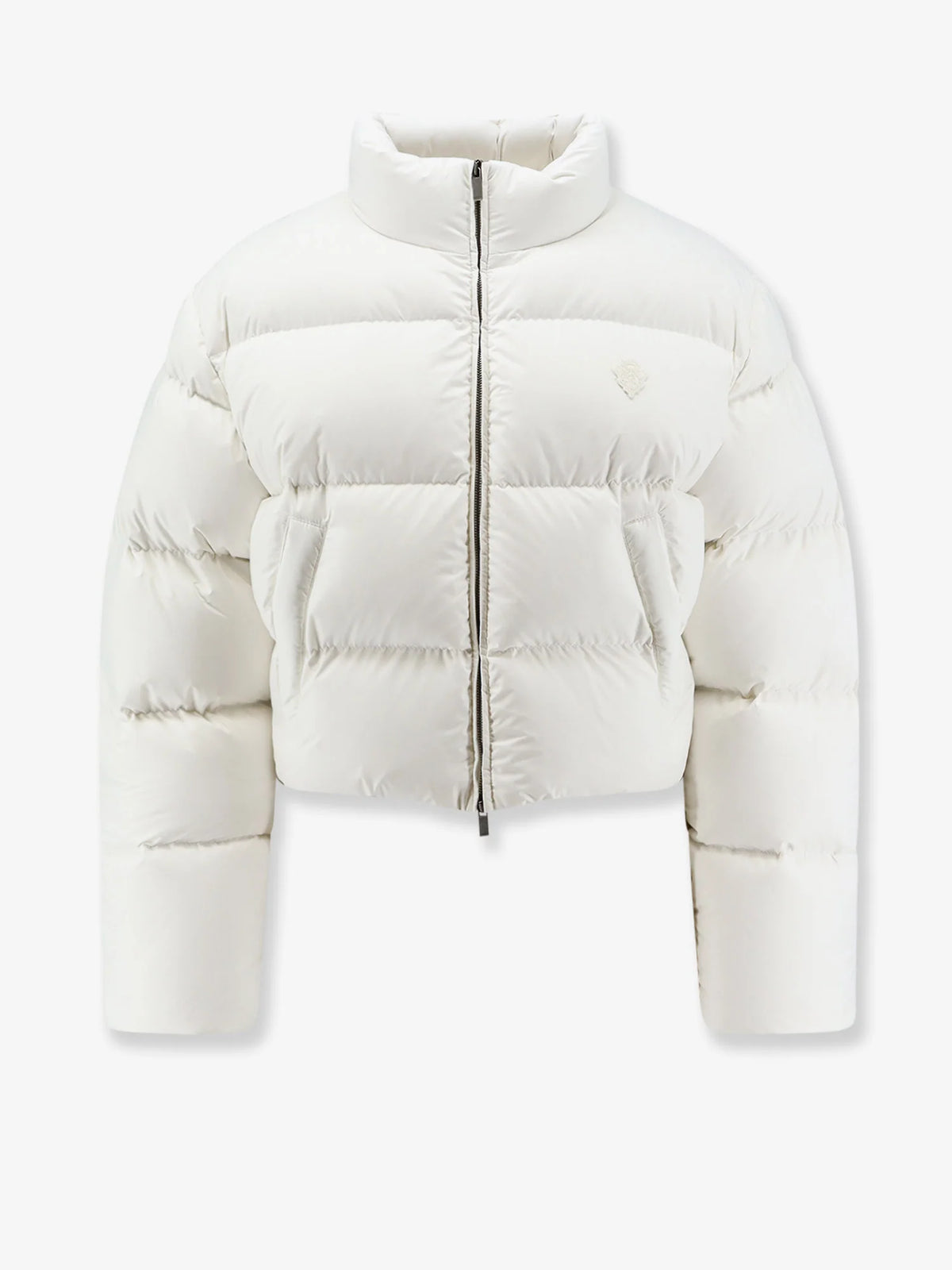 Crop Fit down jacket with iconic crest