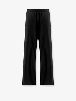 Silk poplin leisure trousers with Web ribbon
