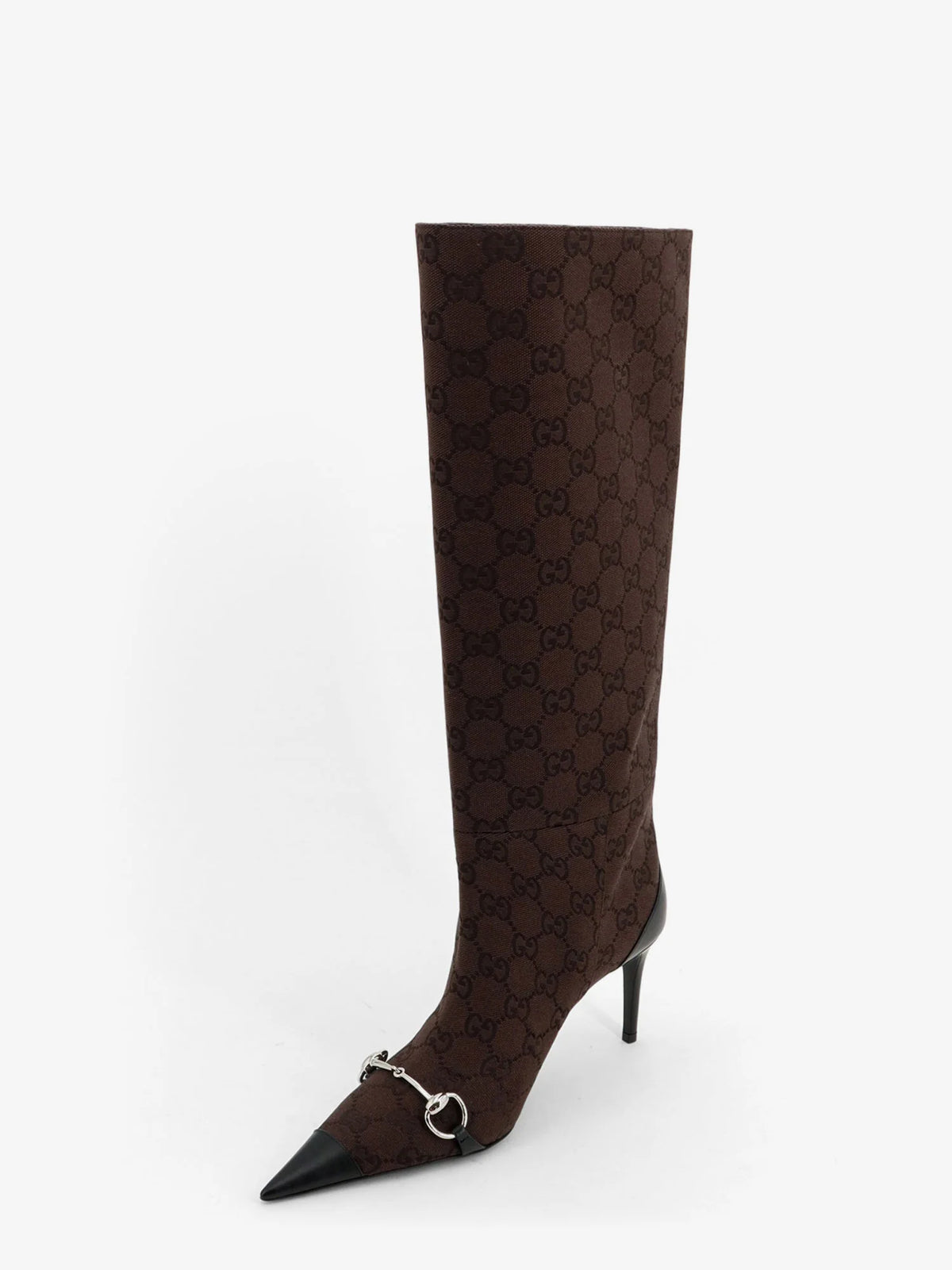 Boots with iconic GG canvas Horsebit
