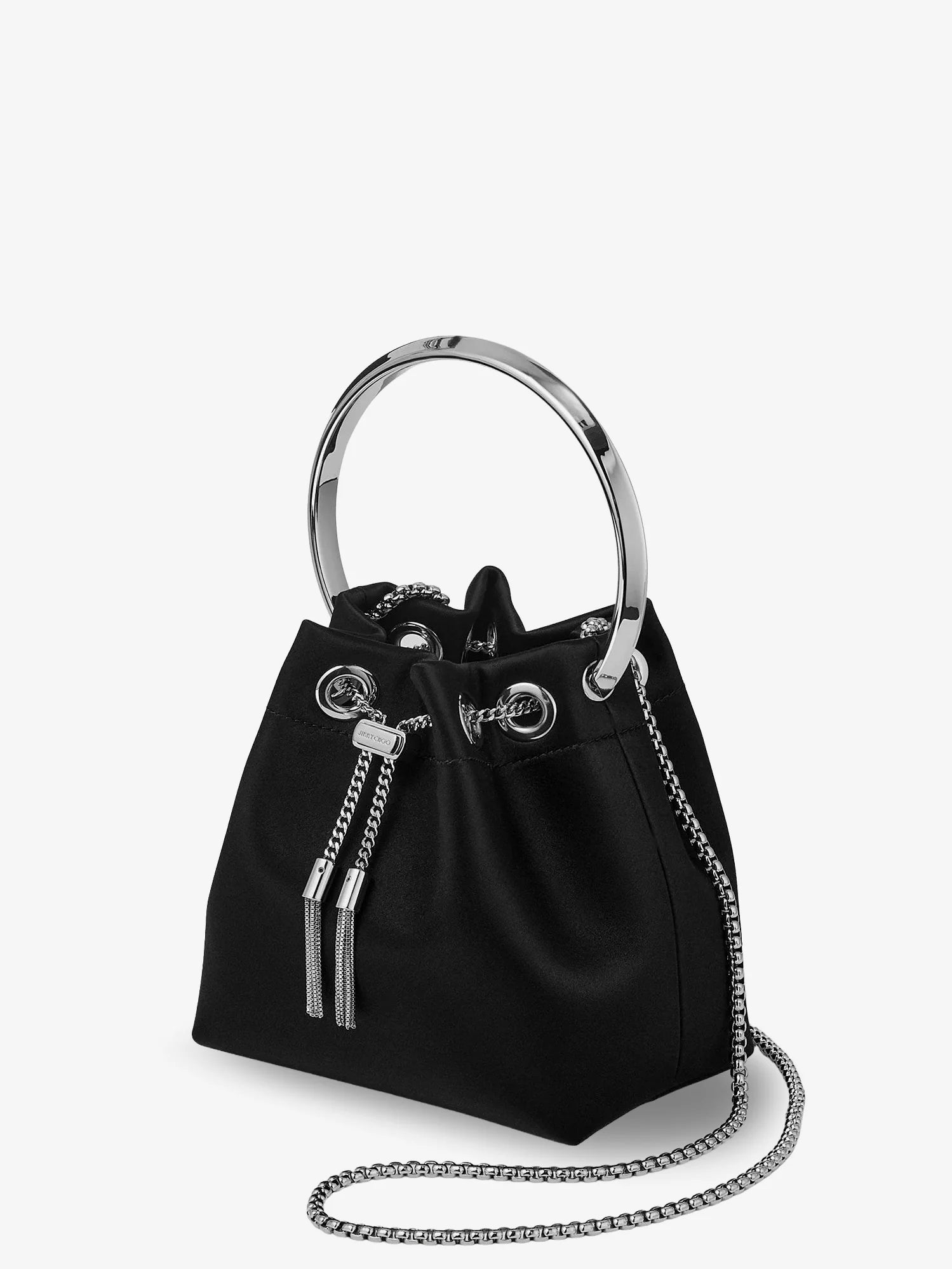 Bon Bon satin bucket bag