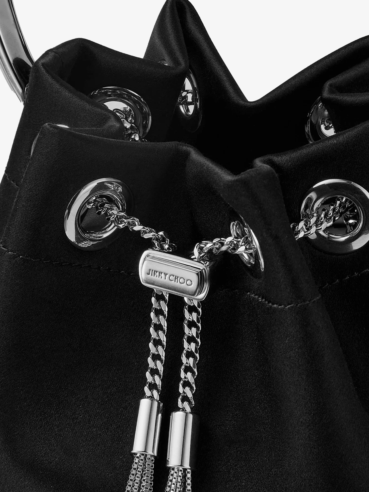 Bon Bon satin bucket bag